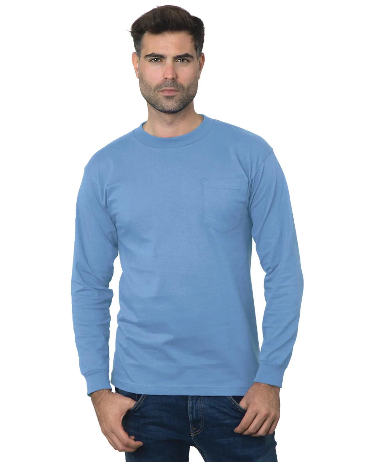 Unisex USA Made Long-Sleeve Pocket T-Shirt 3 of 32