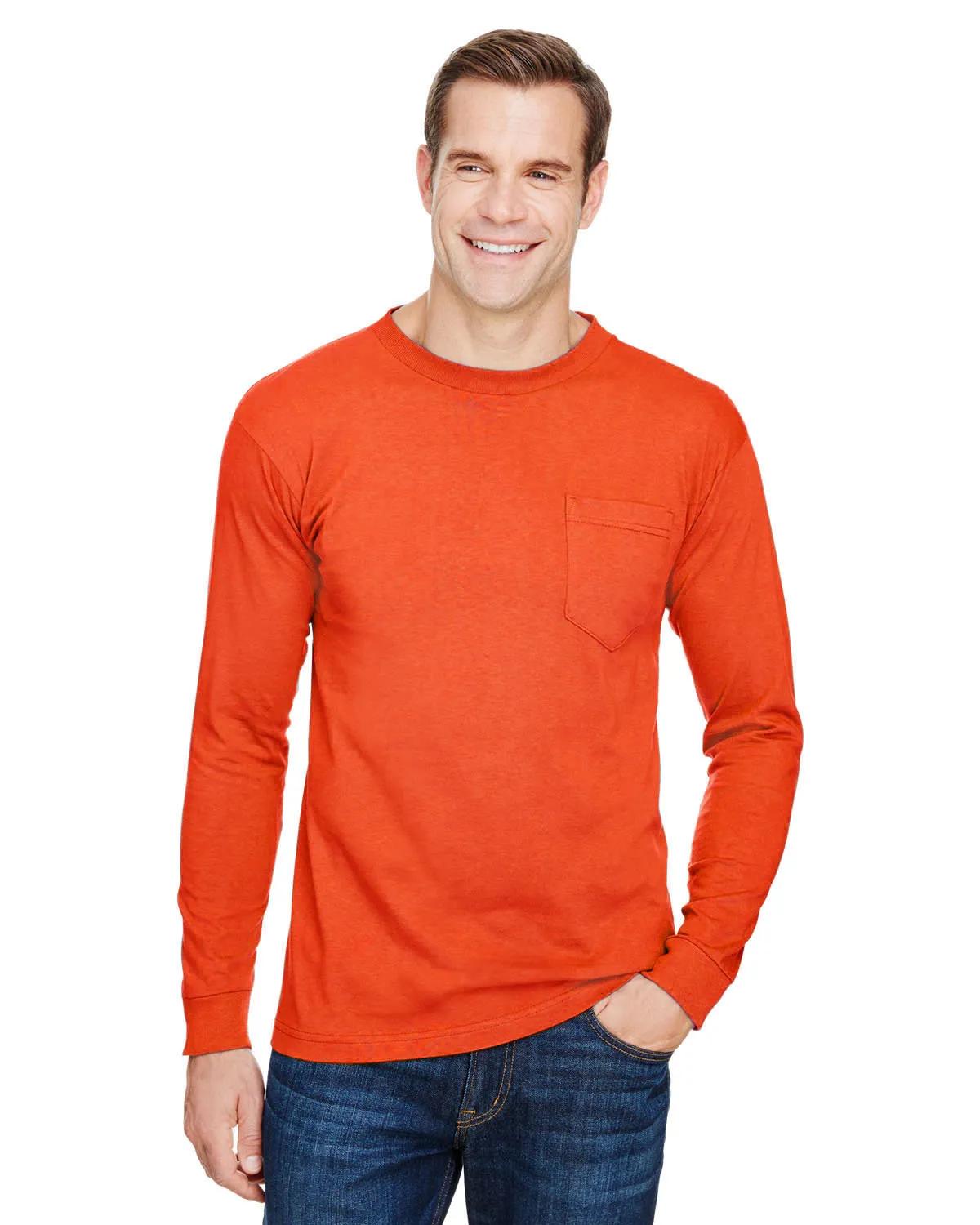 Unisex USA Made Long-Sleeve Pocket T-Shirt 10 of 32