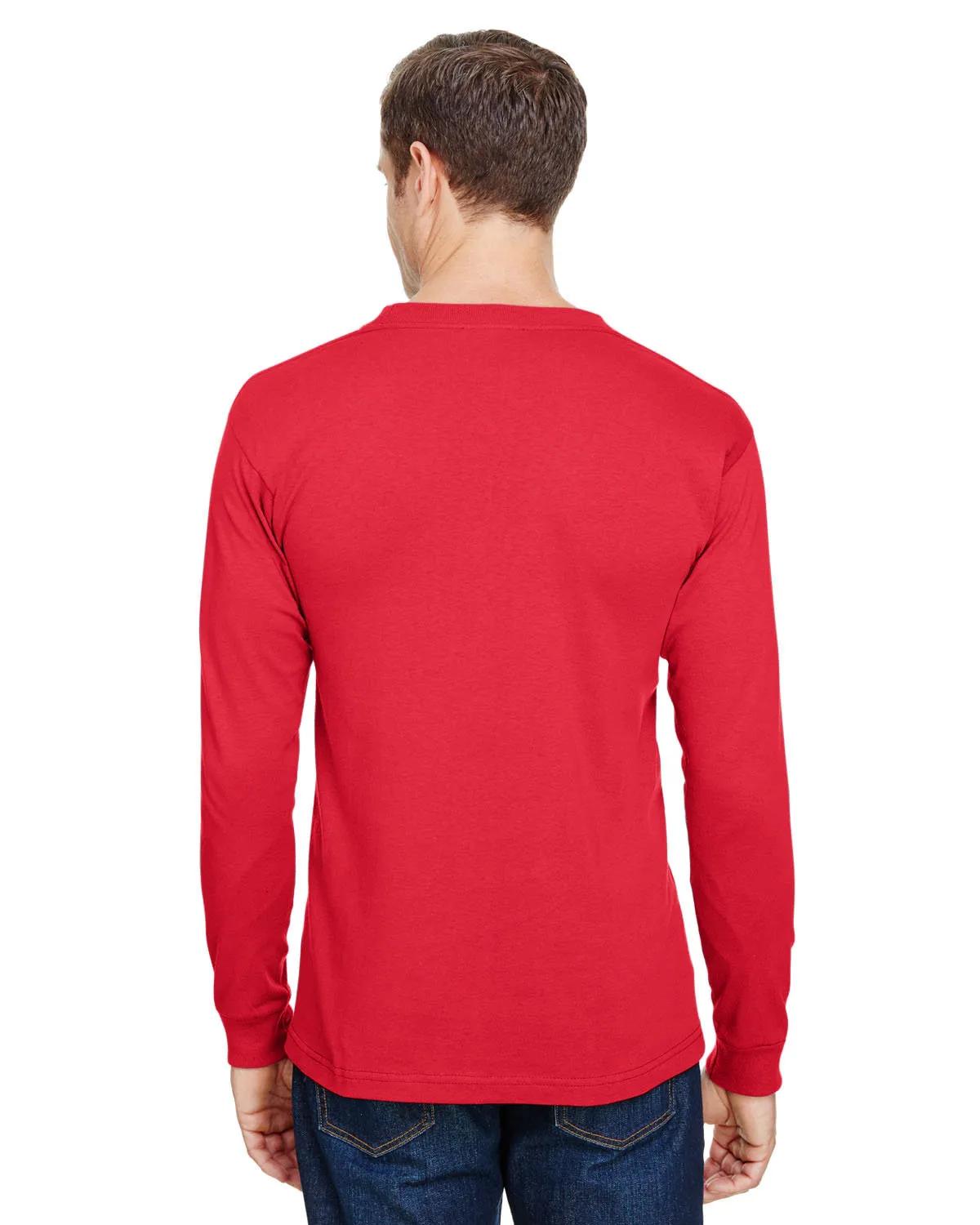 Unisex USA Made Long-Sleeve Pocket T-Shirt 20 of 32