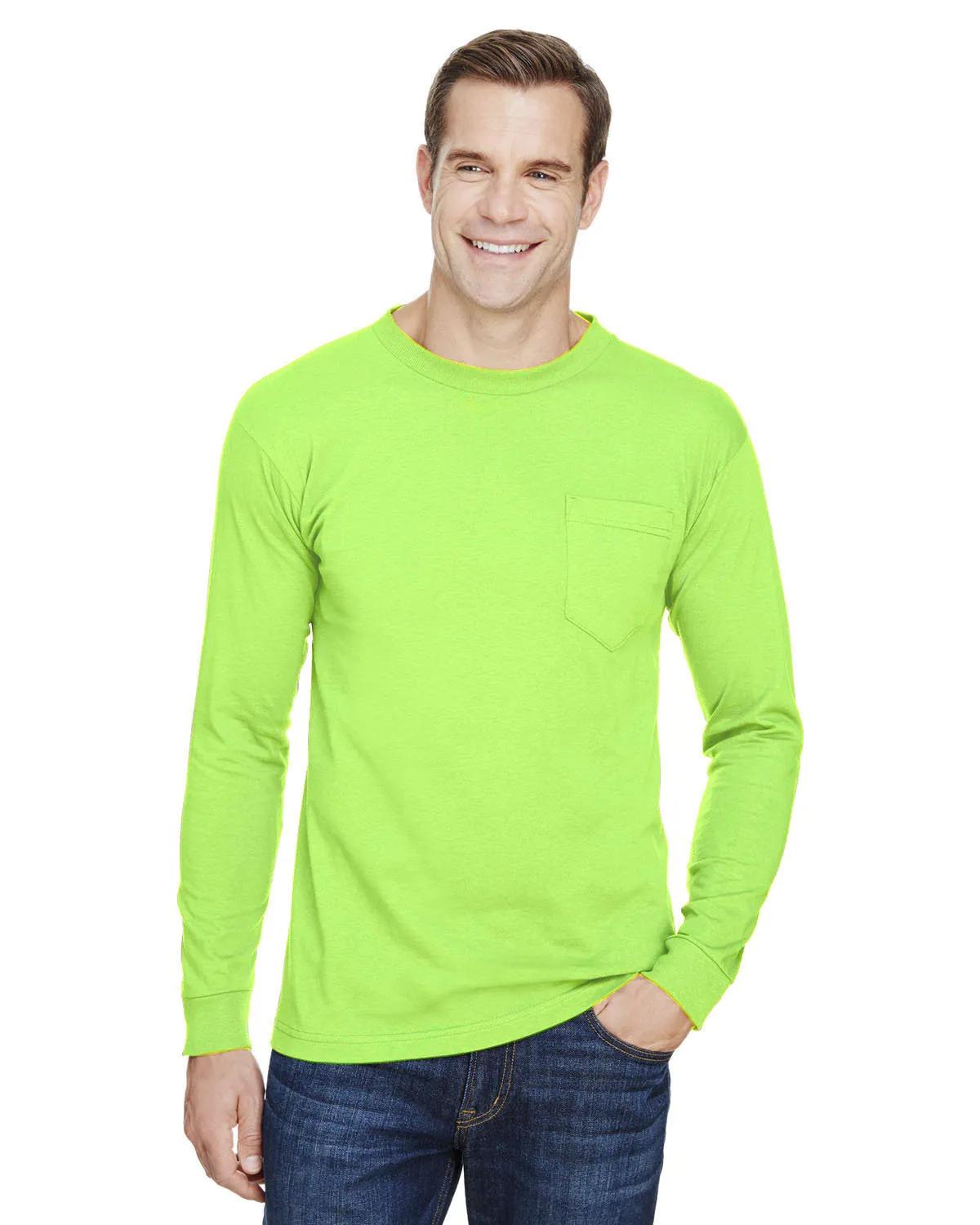 Unisex USA Made Long-Sleeve Pocket T-Shirt 2 of 32