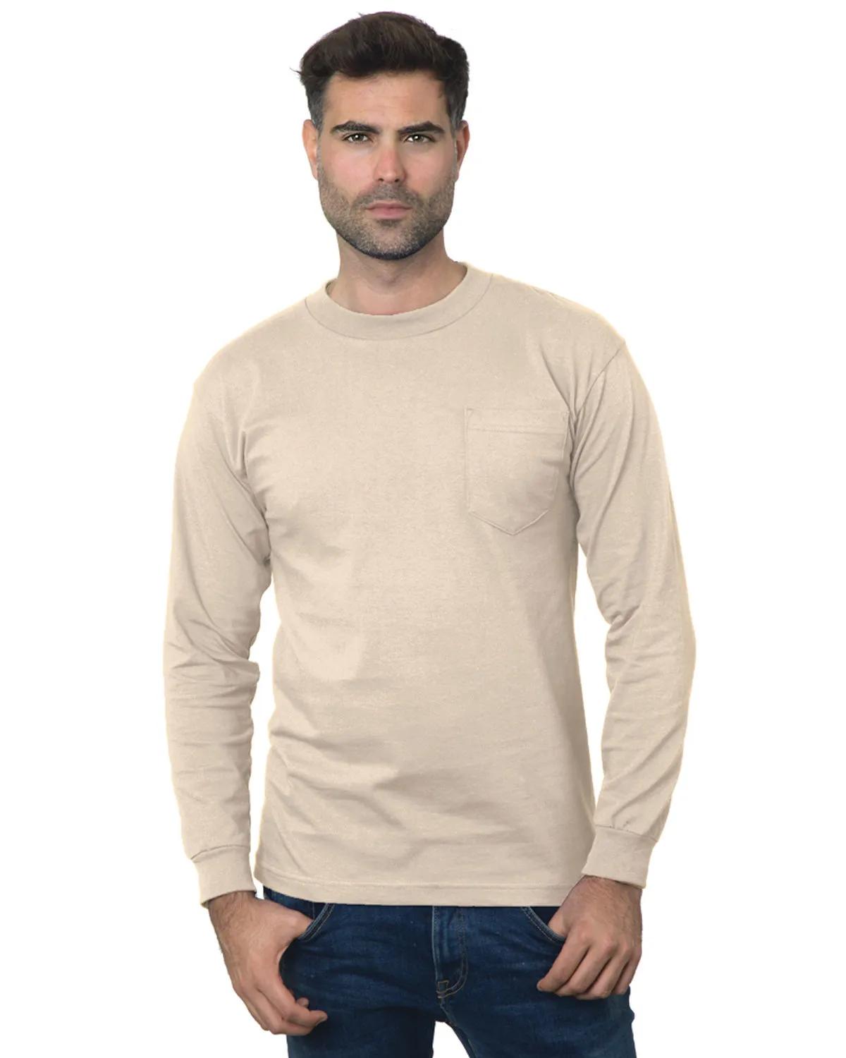 Unisex USA Made Long-Sleeve Pocket T-Shirt 1 of 32