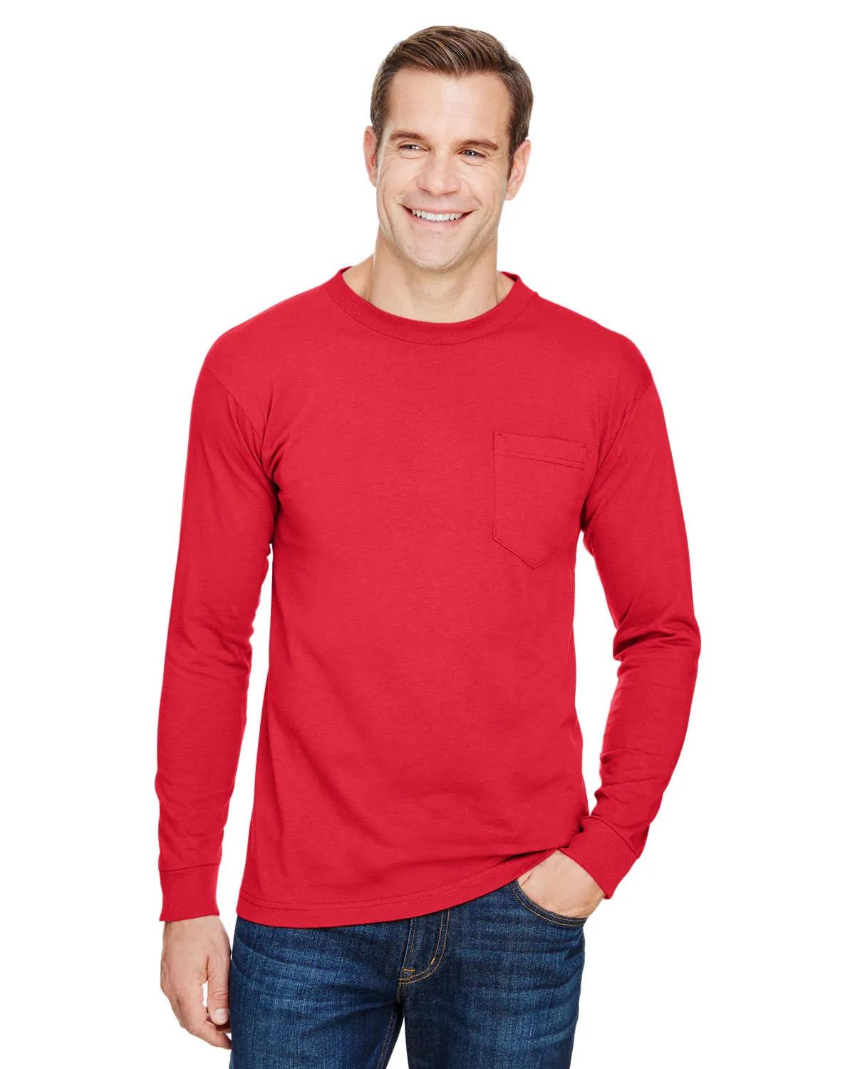 Unisex USA Made Long-Sleeve Pocket T-Shirt 4 of 32