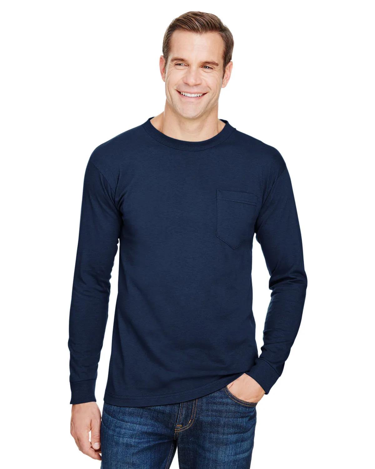 Unisex USA Made Long-Sleeve Pocket T-Shirt 4 of 32