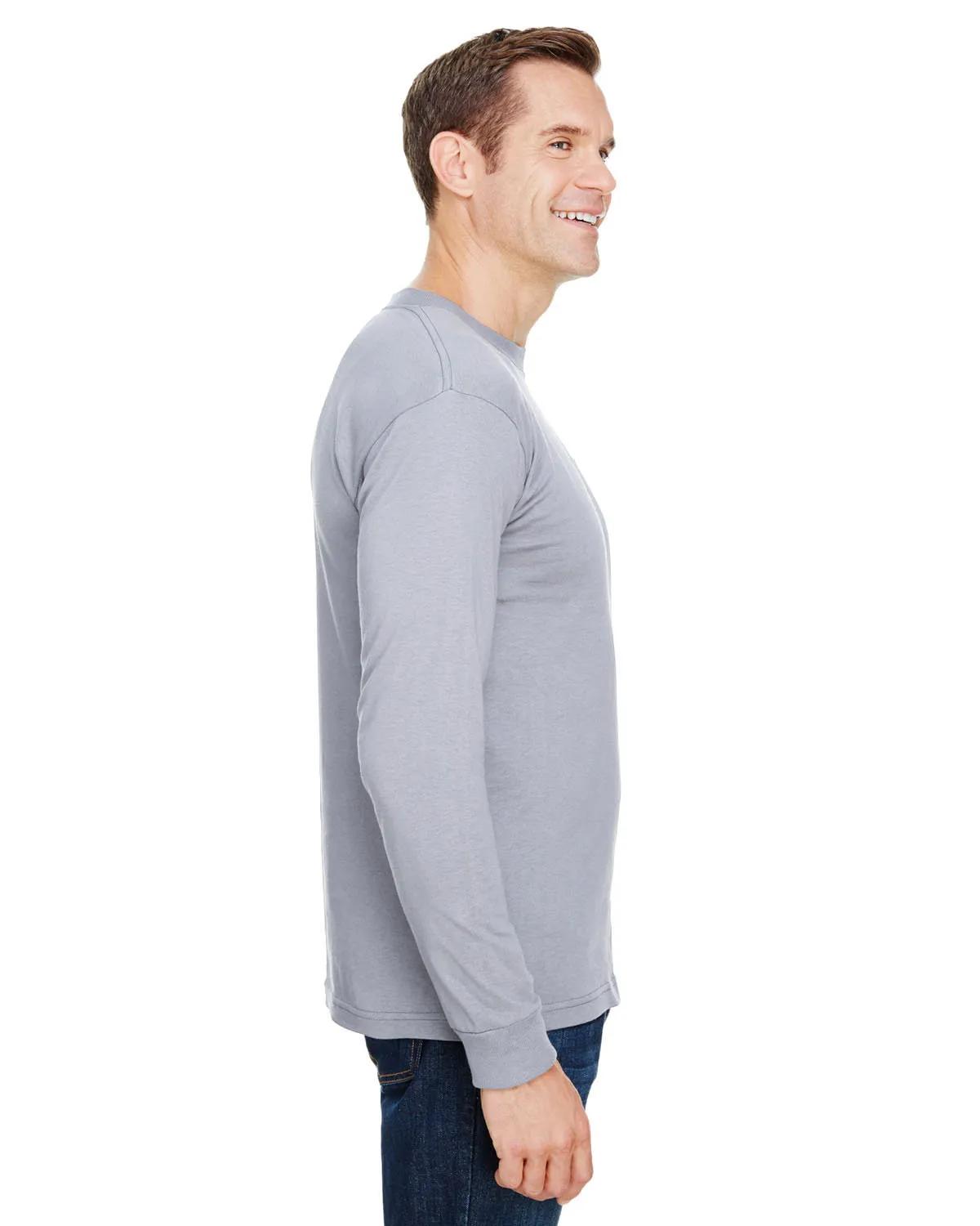 Unisex USA Made Long-Sleeve Pocket T-Shirt 19 of 32