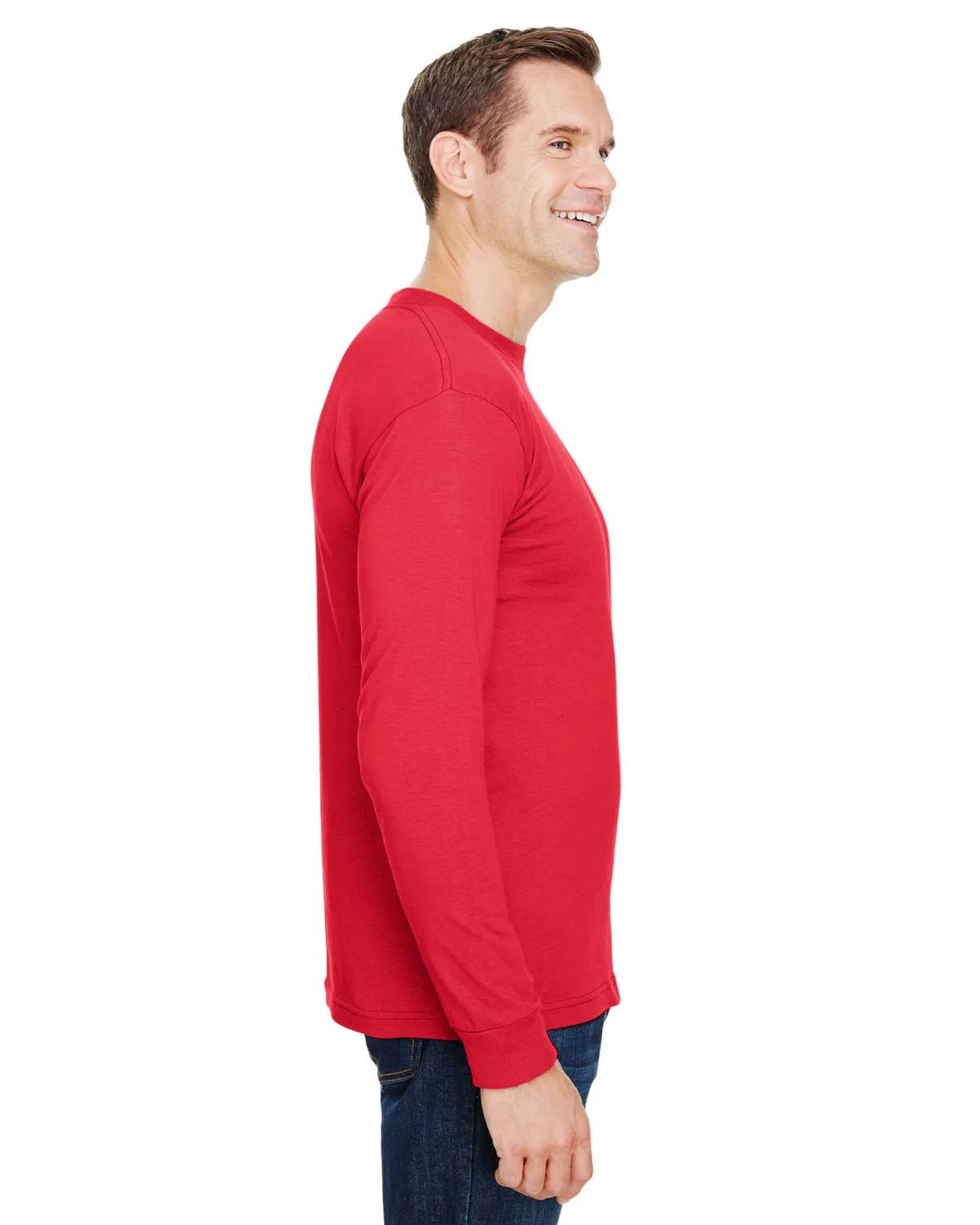 Unisex USA Made Long-Sleeve Pocket T-Shirt 21 of 32