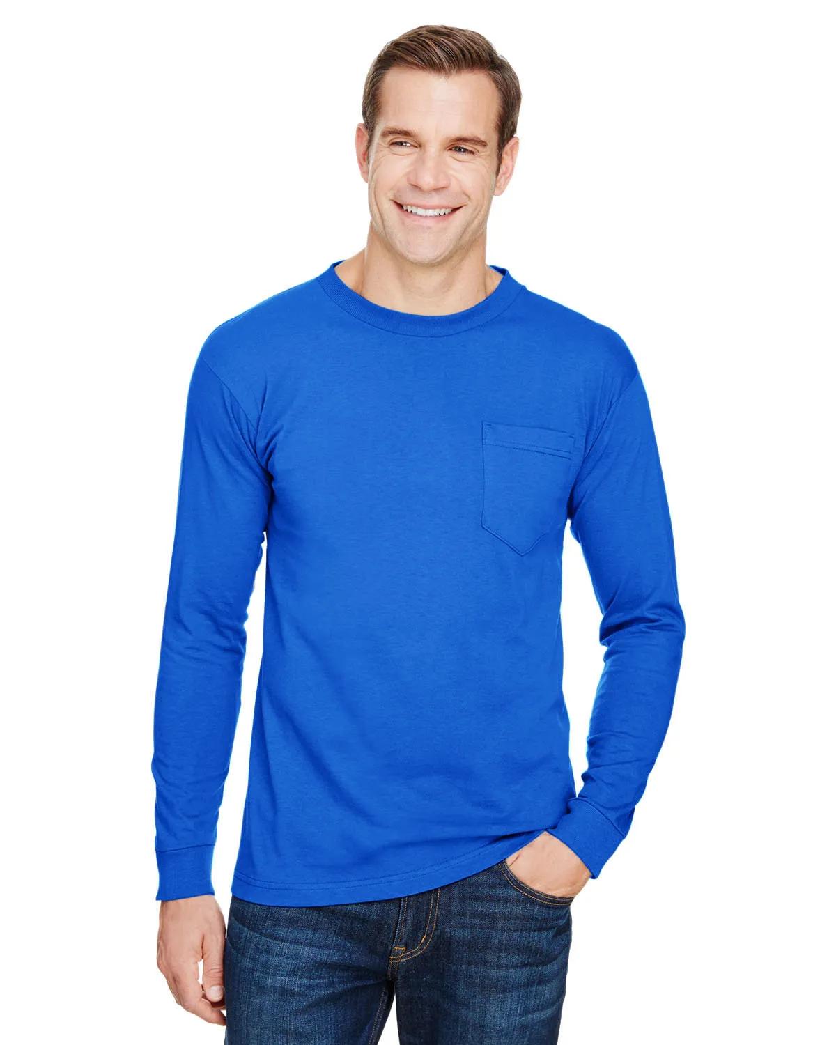 Unisex USA Made Long-Sleeve Pocket T-Shirt 7 of 32