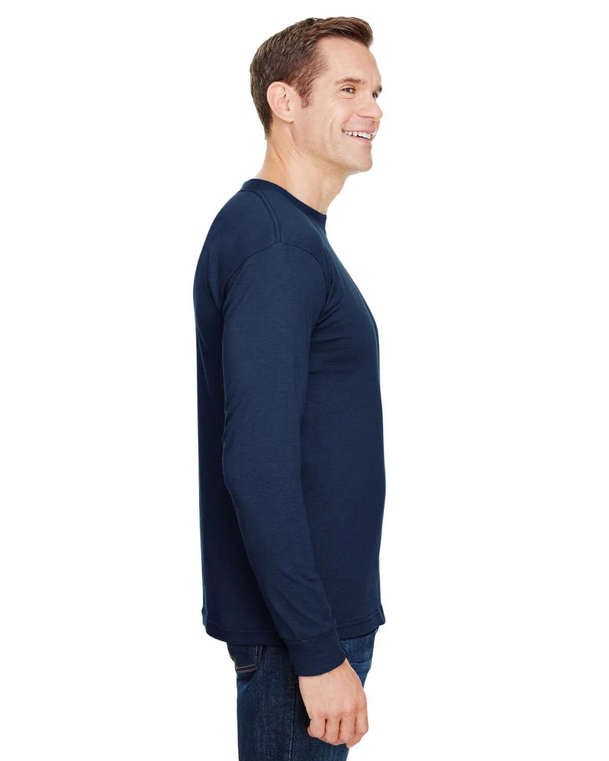 Unisex USA Made Long-Sleeve Pocket T-Shirt 15 of 32