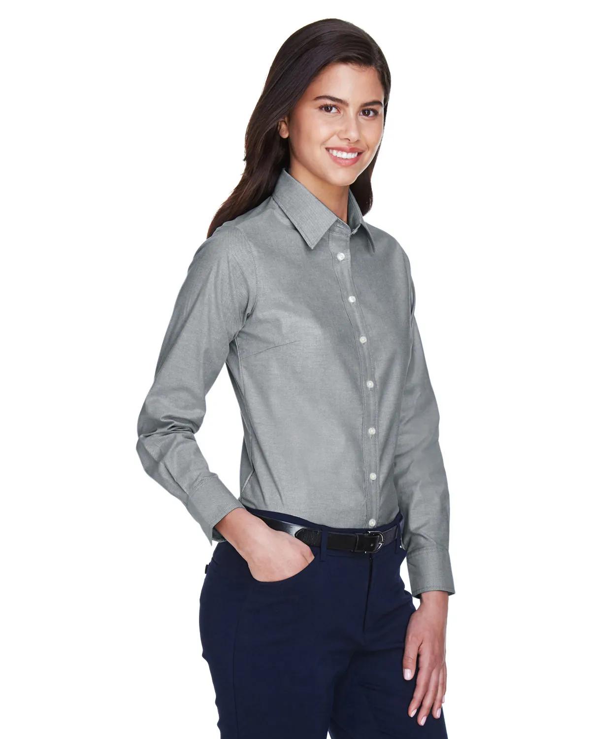 Ladies' Long-Sleeve Oxford with Stain-Release 14 of 27