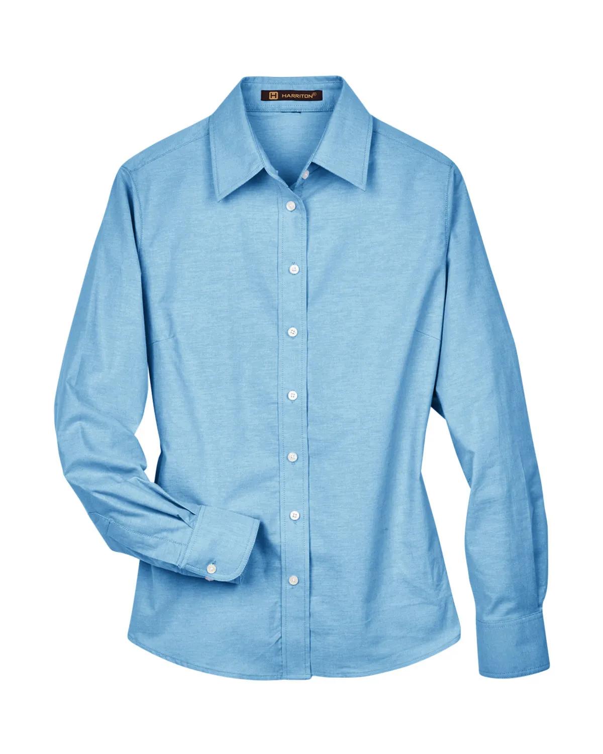 Ladies' Long-Sleeve Oxford with Stain-Release 4 of 27