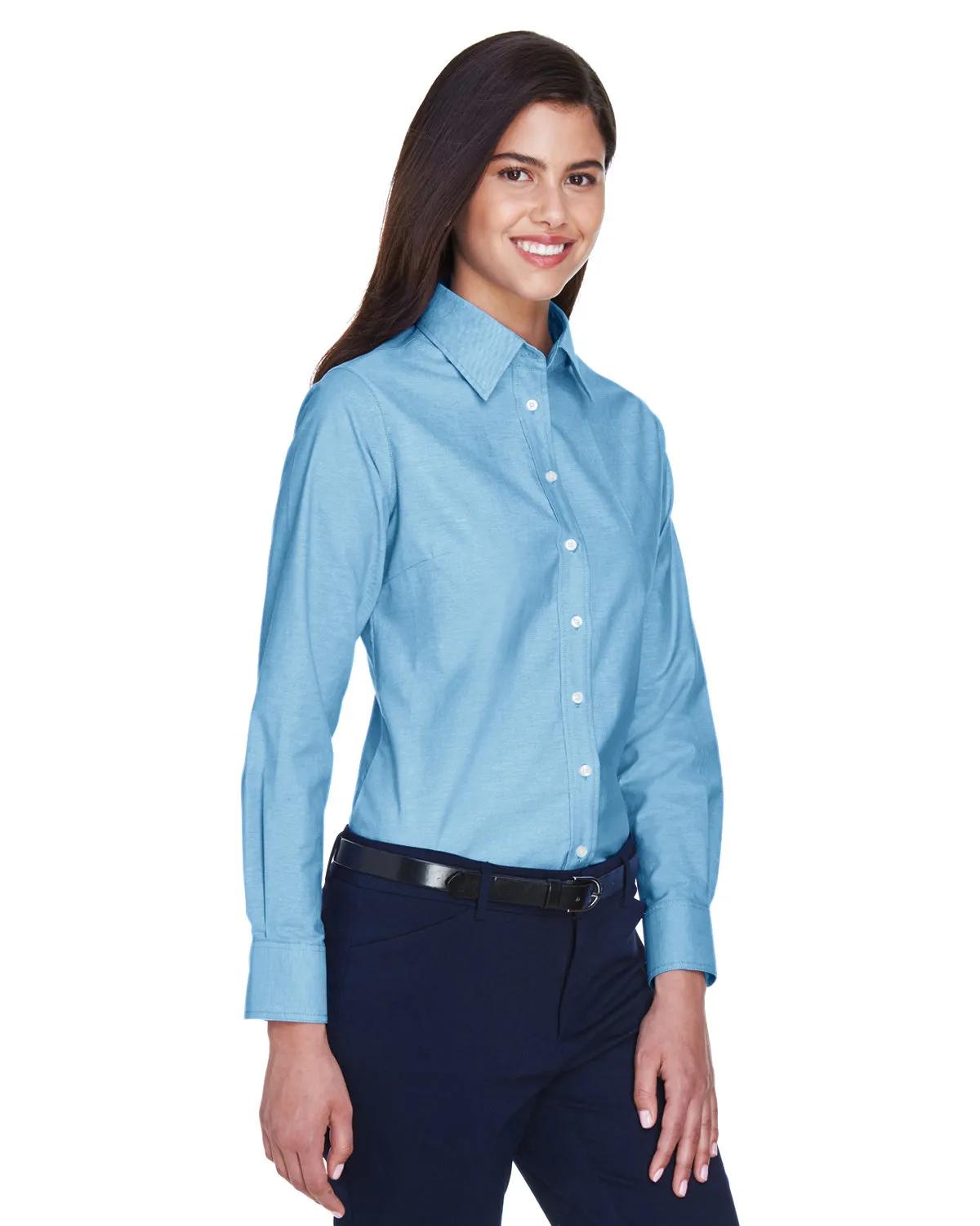 Ladies' Long-Sleeve Oxford with Stain-Release 4 of 27