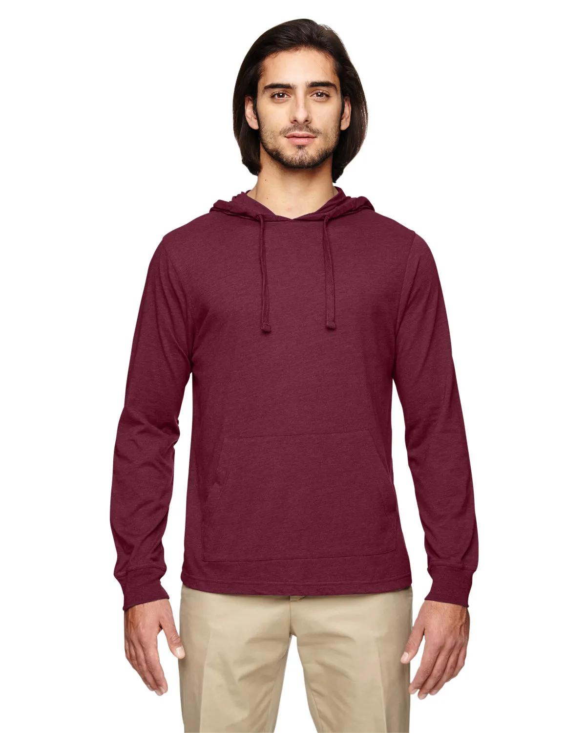 Unisex Eco Blend Long-Sleeve Pullover Hooded T-Shirt 4 of 14