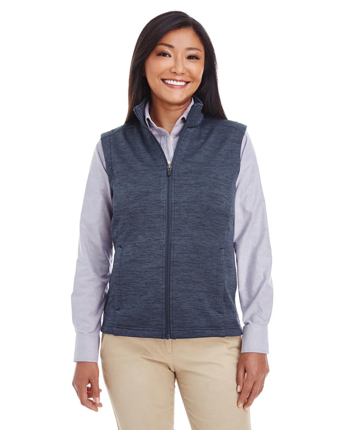 Ladies' Newbury Mélange Fleece Vest 1 of 23