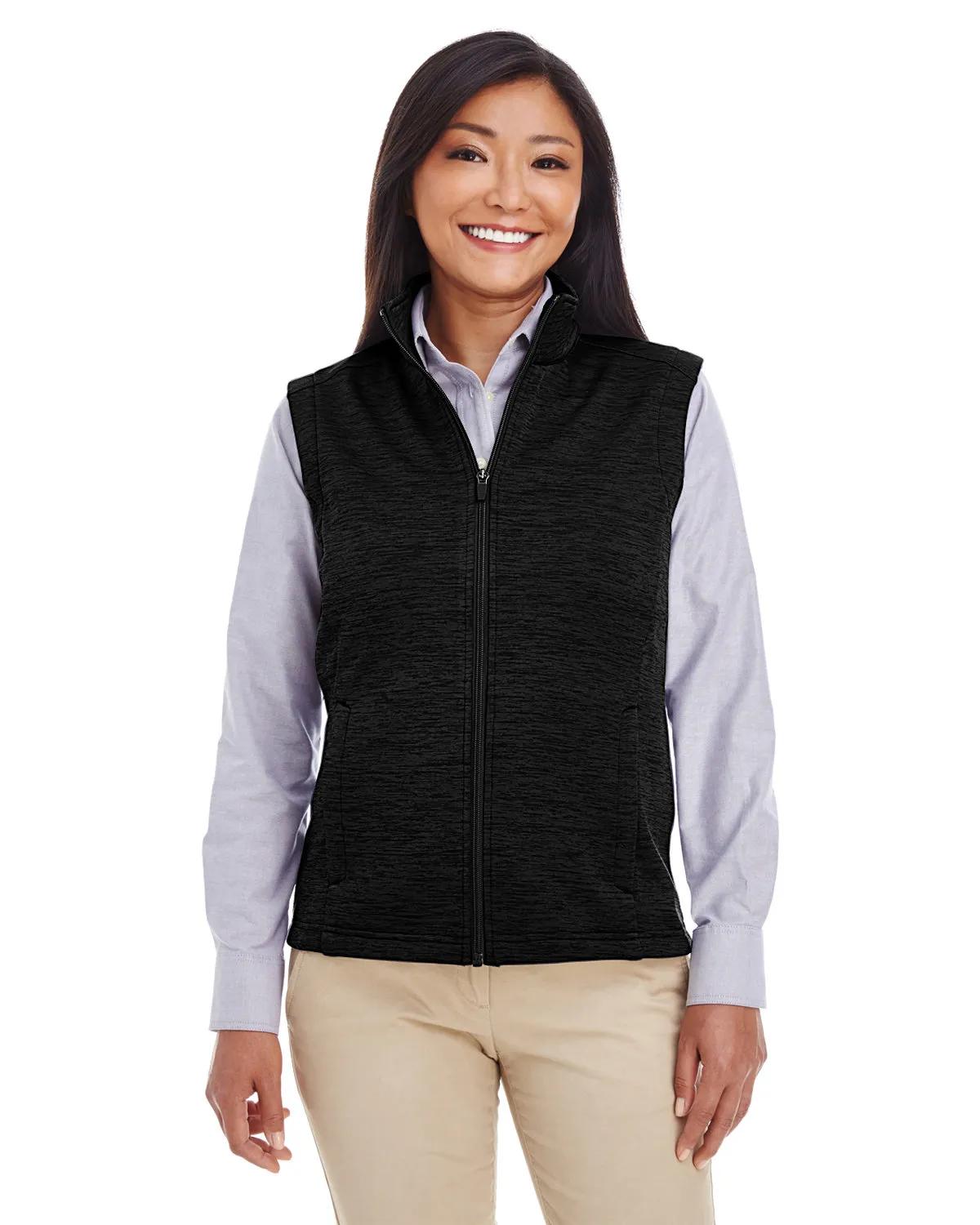 Ladies' Newbury Mélange Fleece Vest 3 of 23