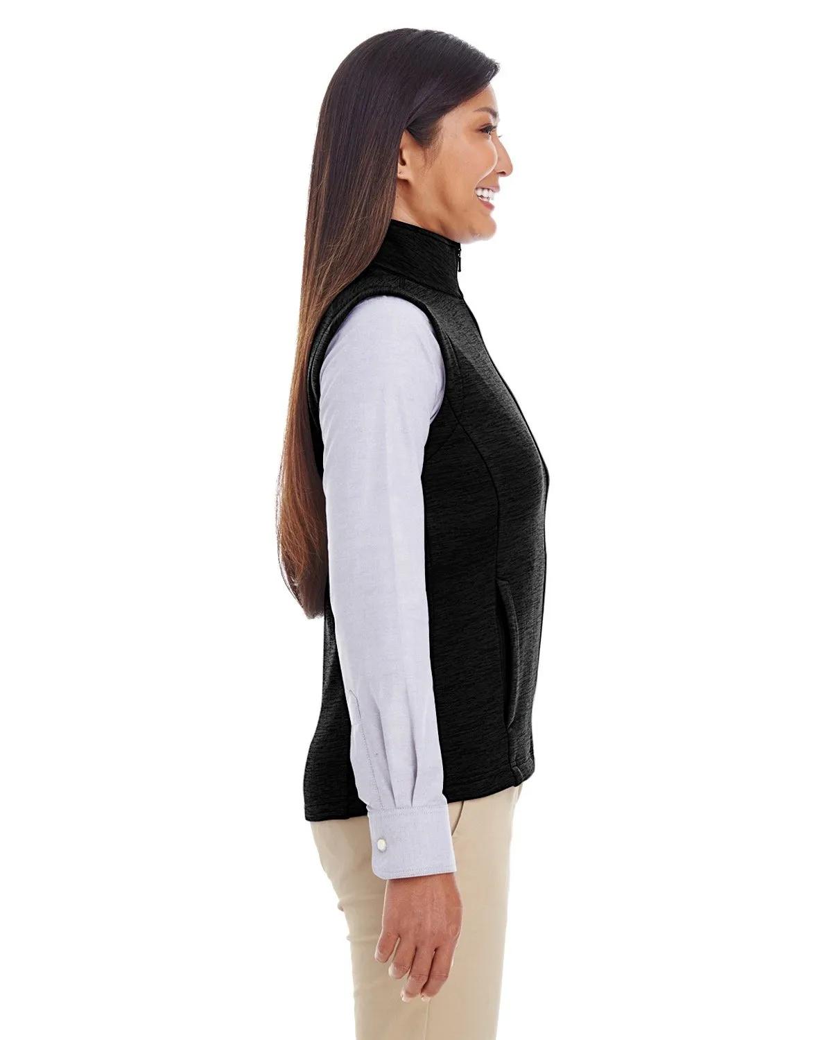 Ladies' Newbury Mélange Fleece Vest 8 of 23