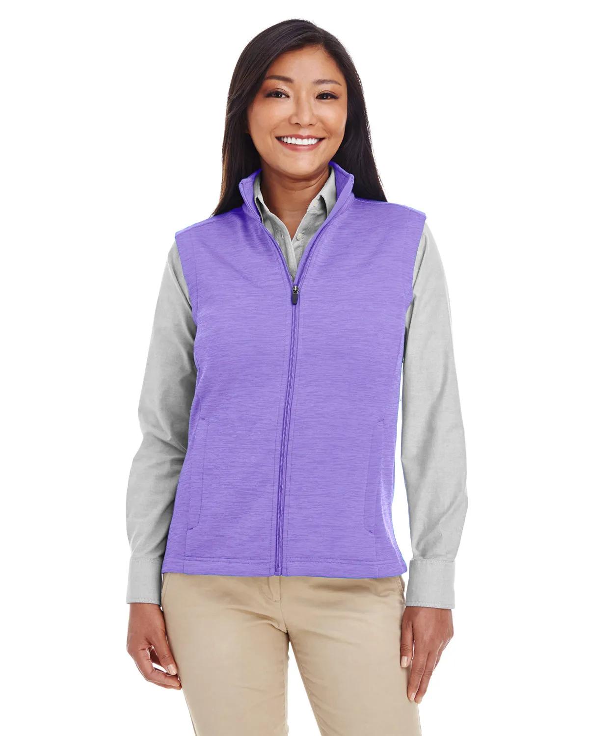 Ladies' Newbury Mélange Fleece Vest 4 of 23