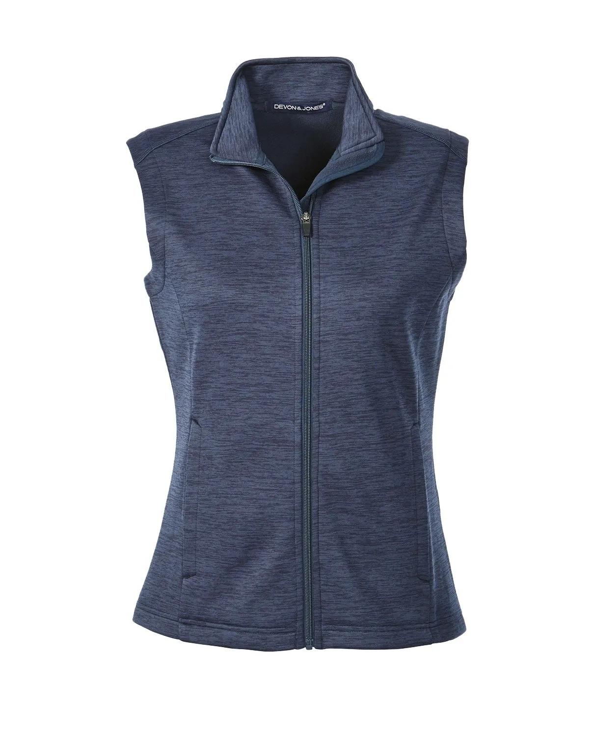 Ladies' Newbury Mélange Fleece Vest 12 of 23