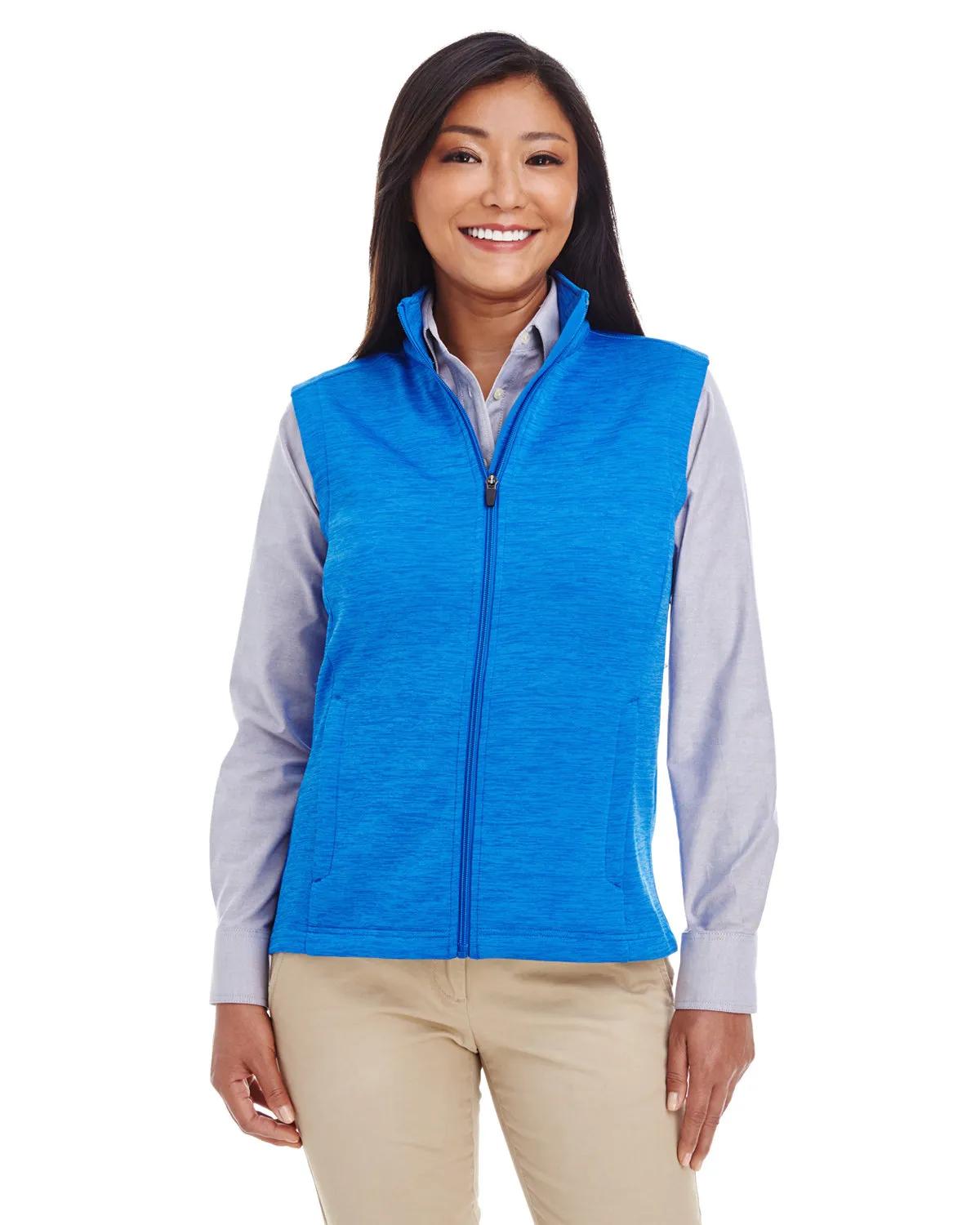 Ladies' Newbury Mélange Fleece Vest 4 of 23