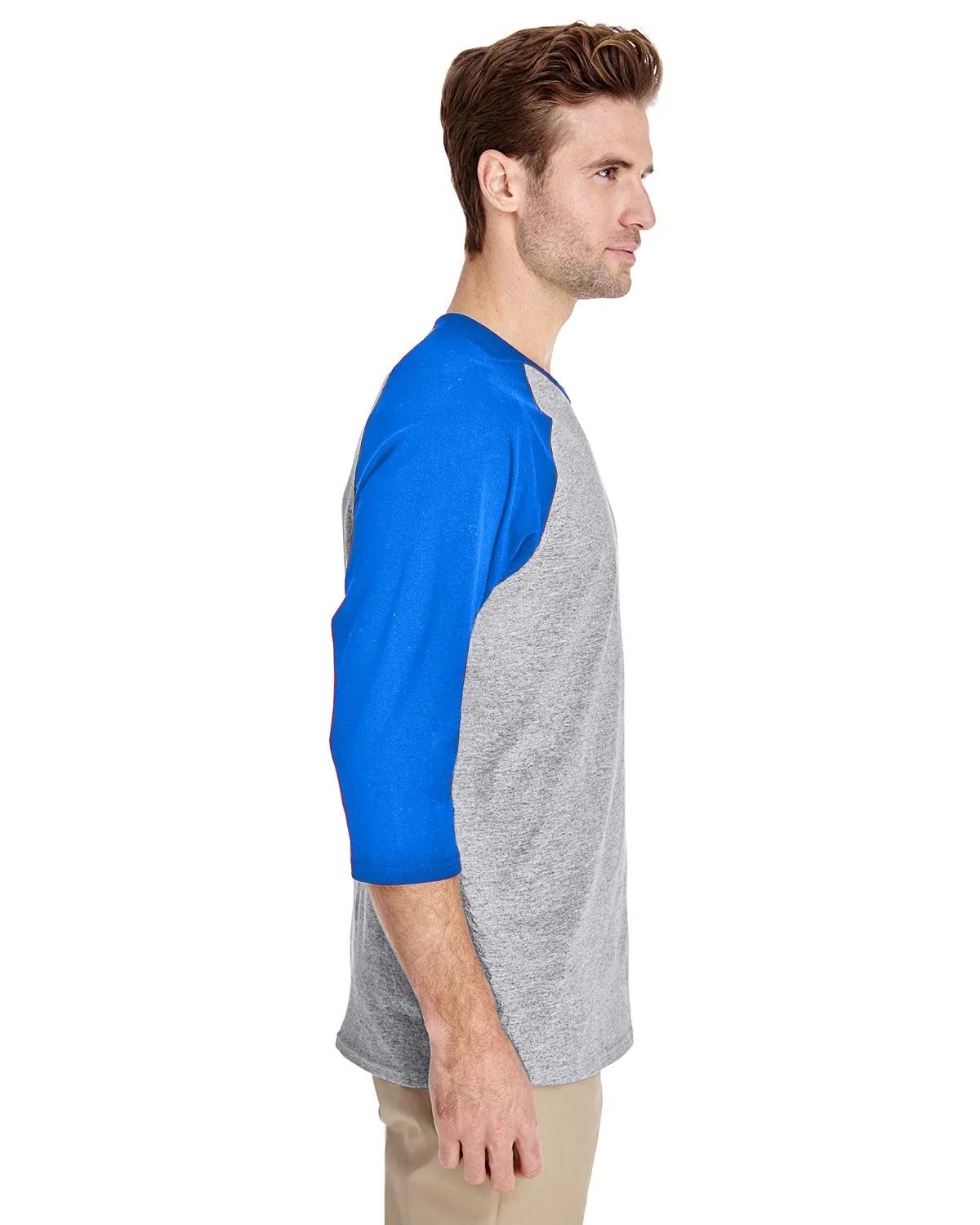 Adult Heavy Cotton™ Three-Quarter Raglan Sleeve T-Shirt 18 of 26