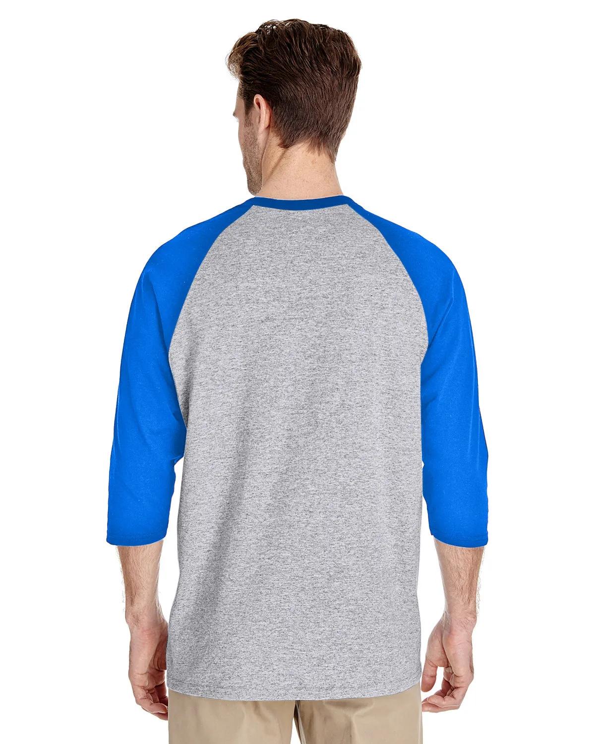 Adult Heavy Cotton™ Three-Quarter Raglan Sleeve T-Shirt 17 of 26