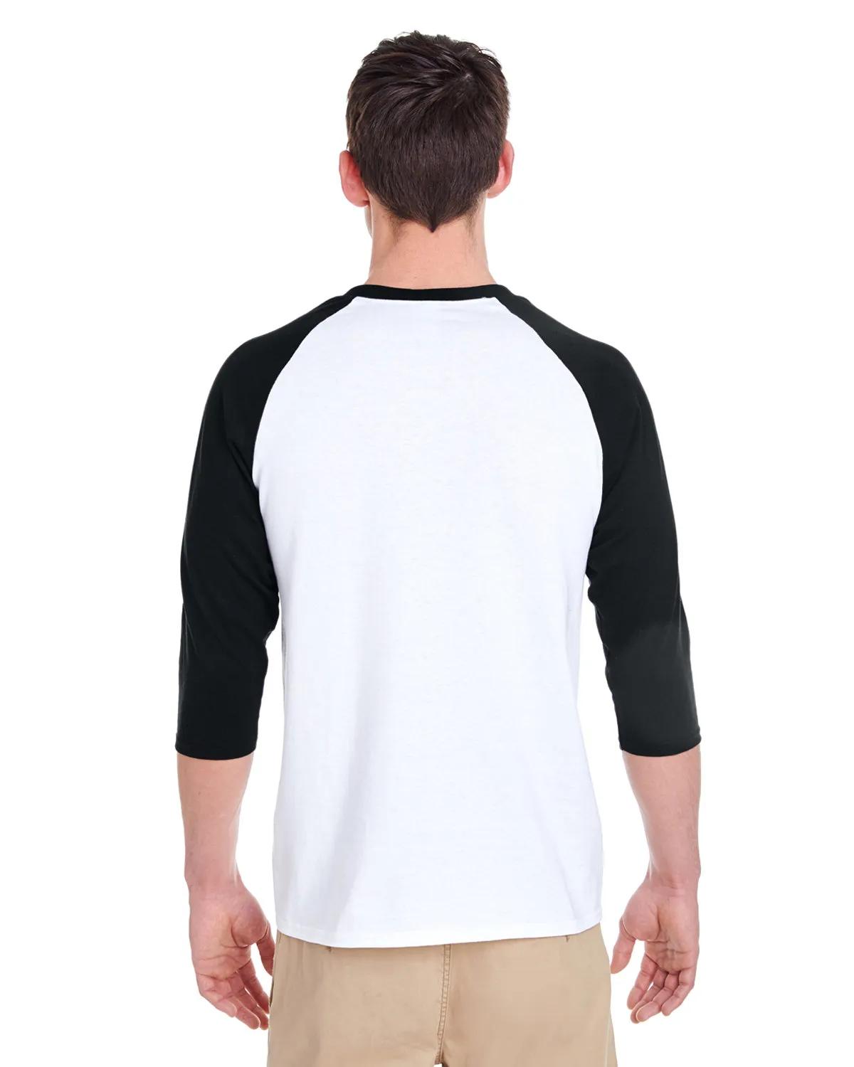 Adult Heavy Cotton™ Three-Quarter Raglan Sleeve T-Shirt 9 of 26