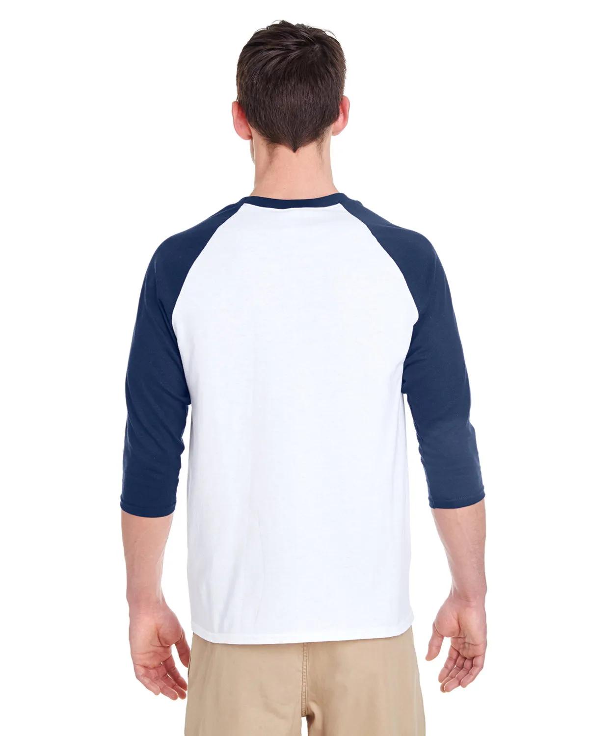 Adult Heavy Cotton™ Three-Quarter Raglan Sleeve T-Shirt 25 of 26