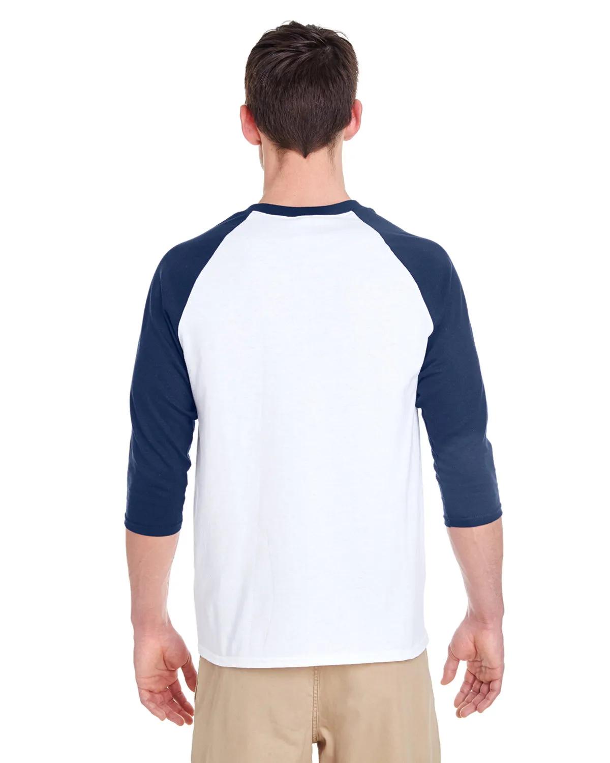 Adult Heavy Cotton™ Three-Quarter Raglan Sleeve T-Shirt 13 of 26