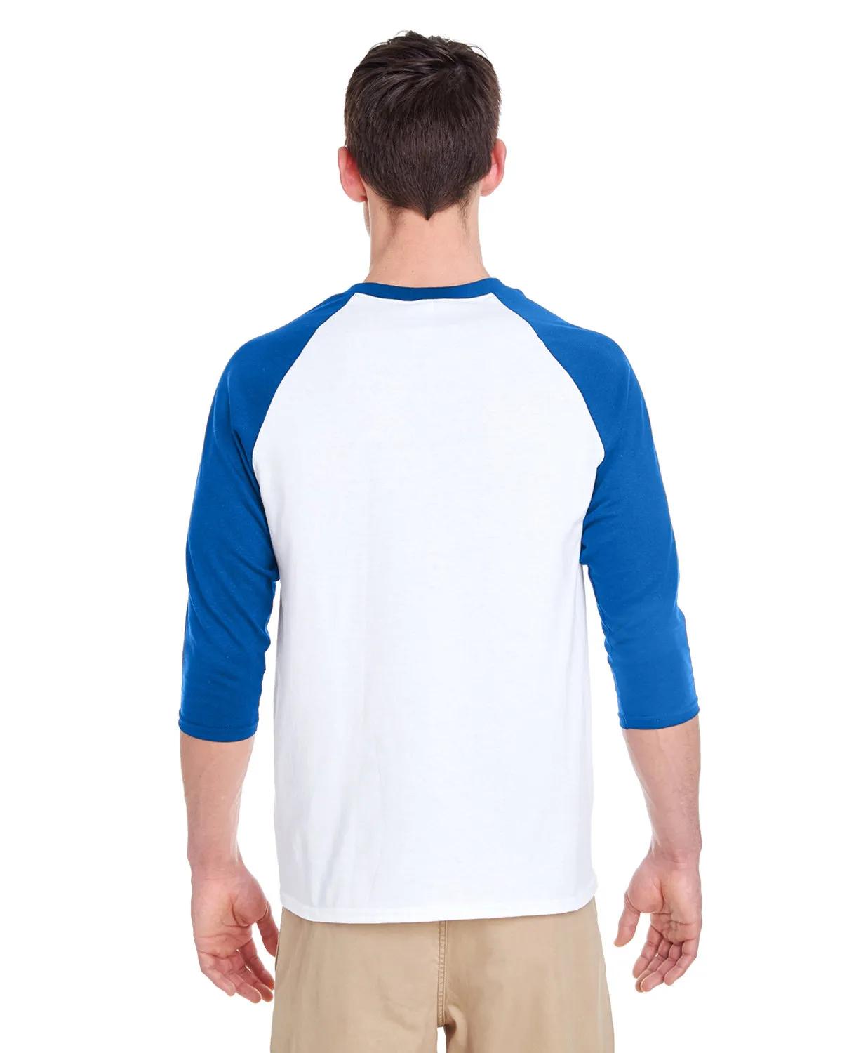 Adult Heavy Cotton™ Three-Quarter Raglan Sleeve T-Shirt 10 of 26