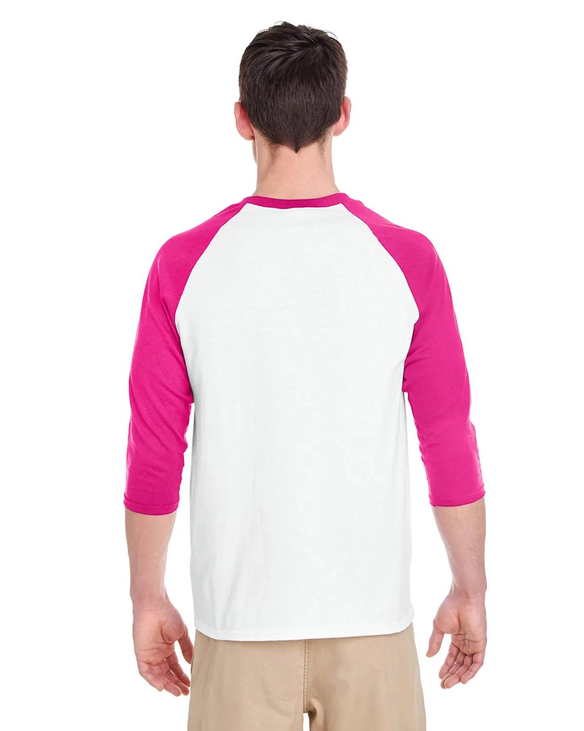 Adult Heavy Cotton™ Three-Quarter Raglan Sleeve T-Shirt 21 of 26