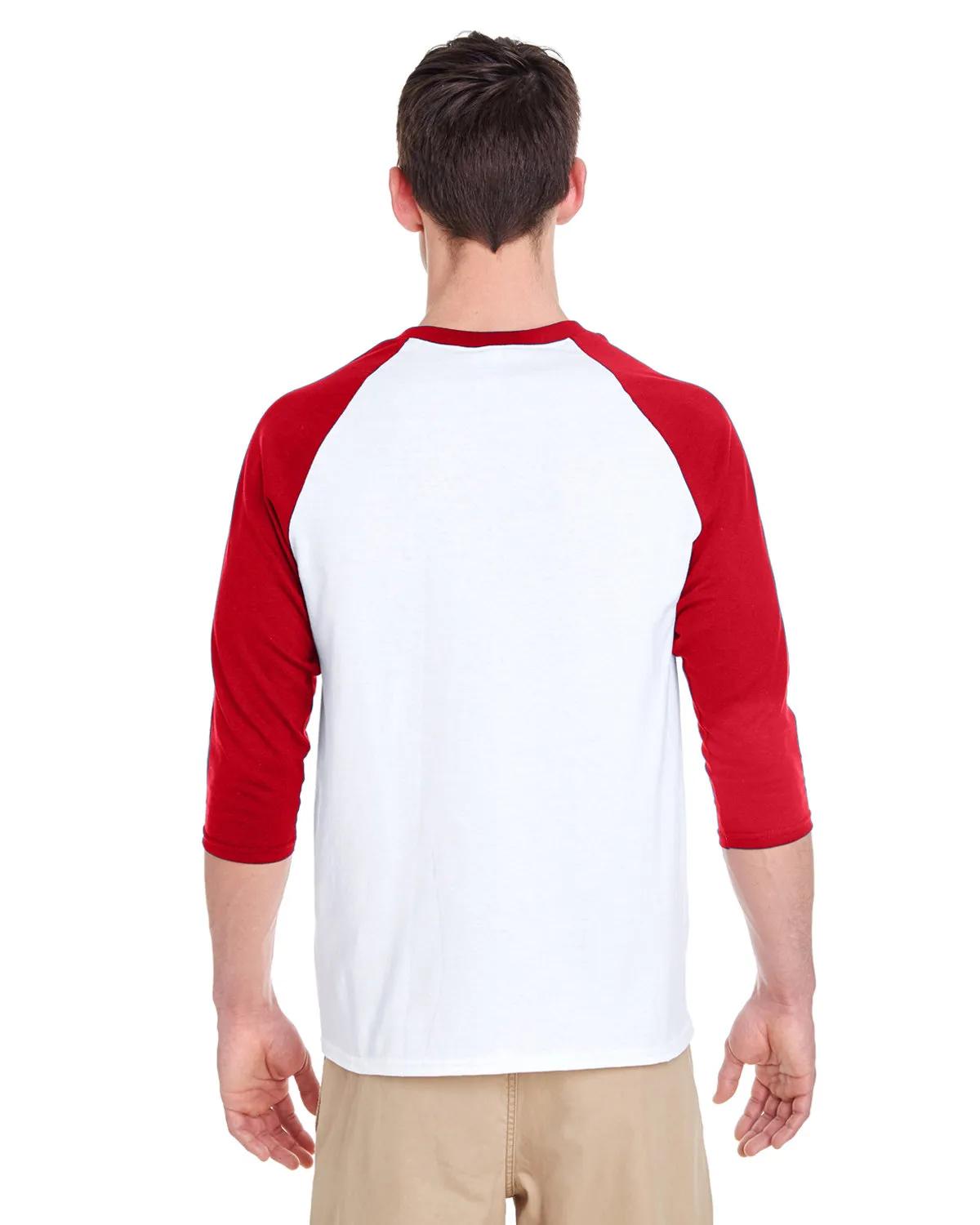 Adult Heavy Cotton™ Three-Quarter Raglan Sleeve T-Shirt 11 of 26