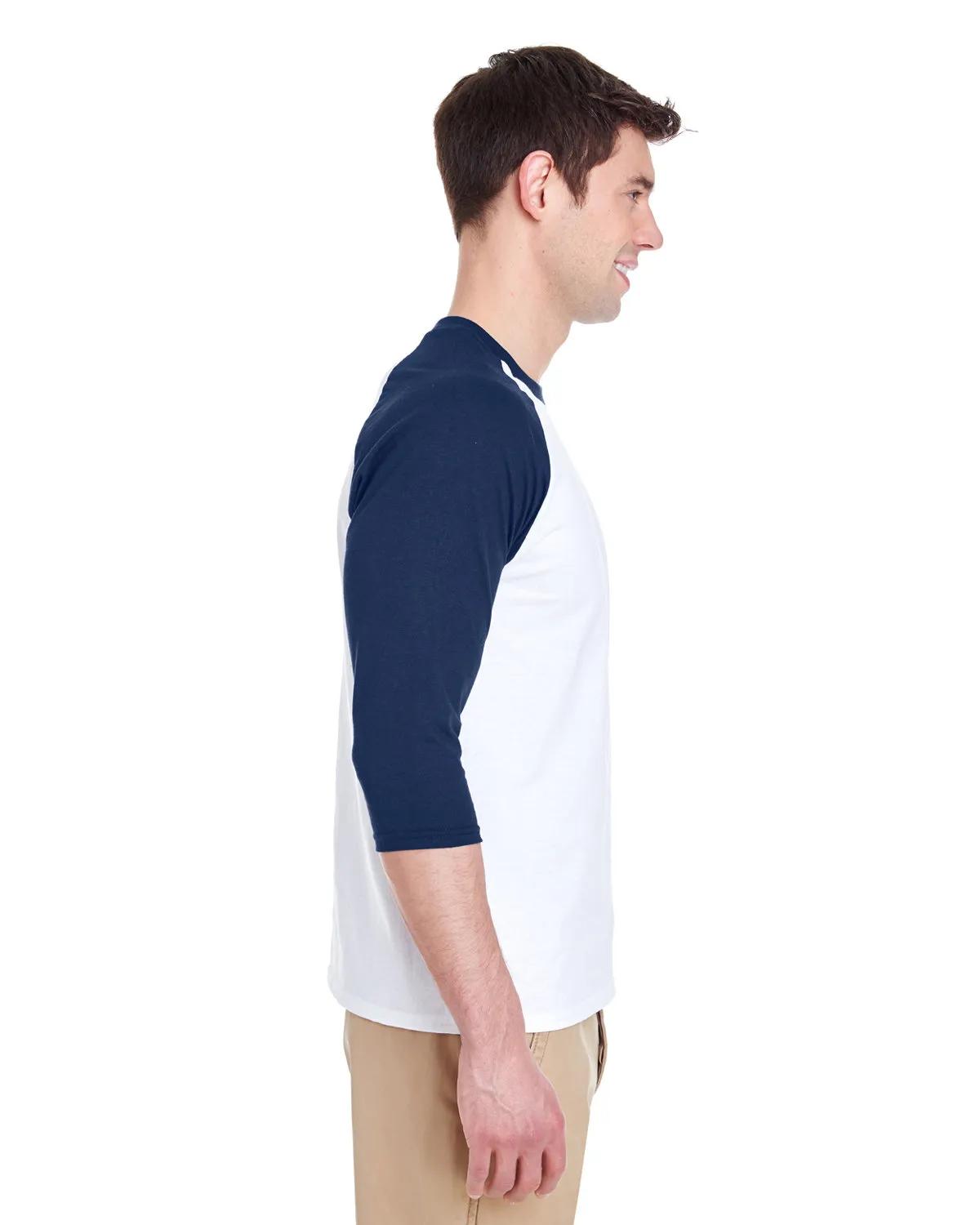 Adult Heavy Cotton™ Three-Quarter Raglan Sleeve T-Shirt 14 of 26