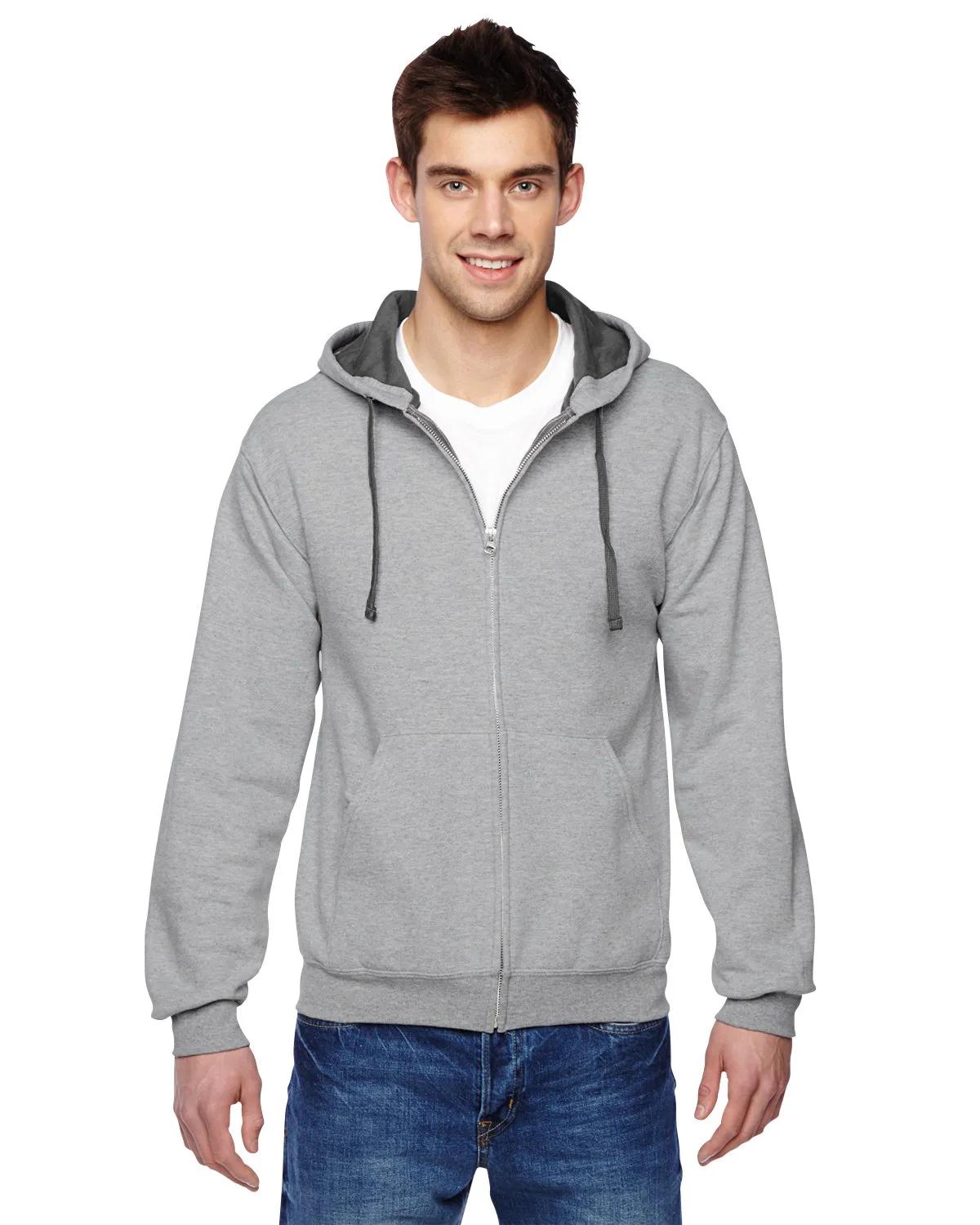 Adult SofSpun® Full-Zip Hooded Sweatshirt 1 of 23