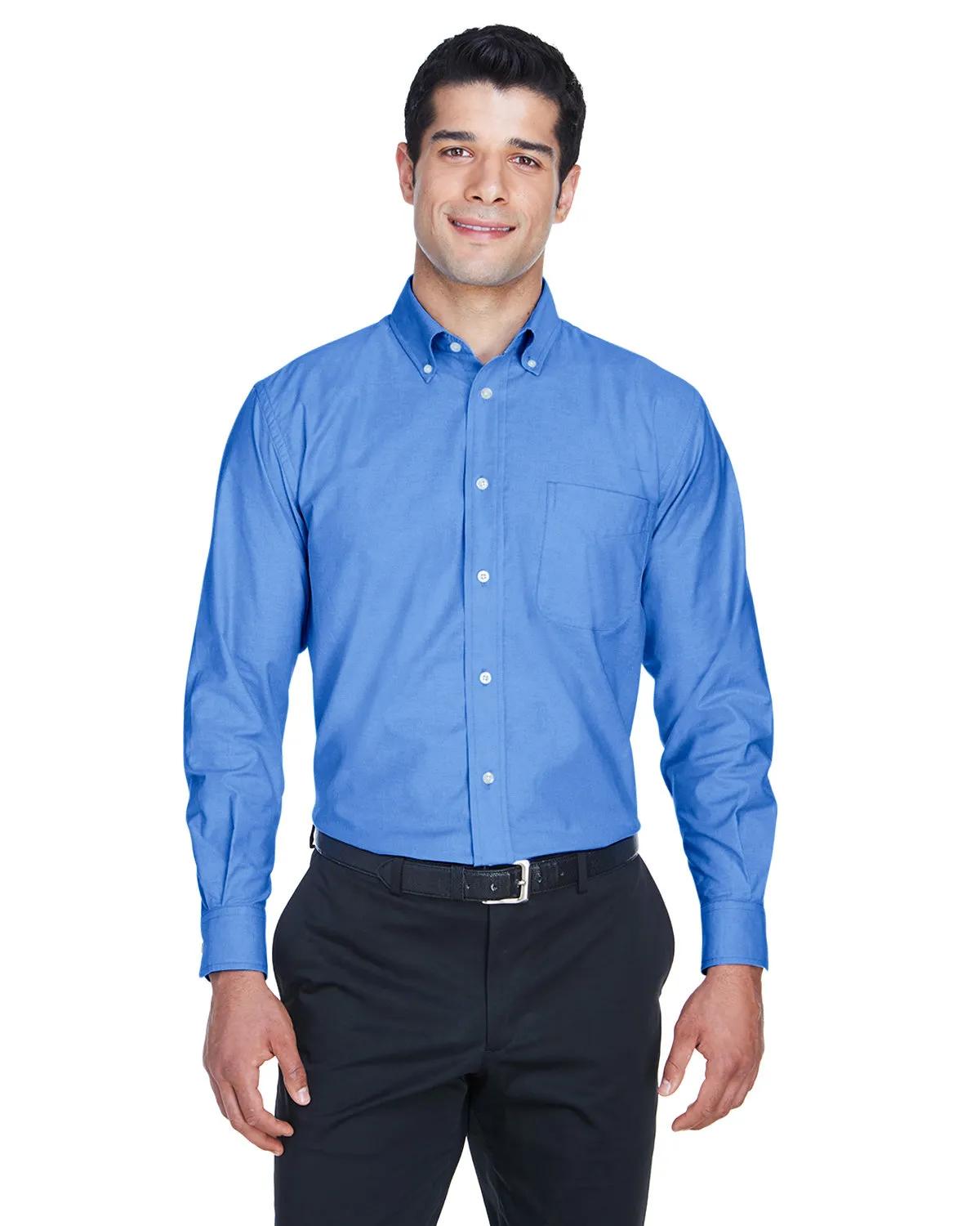 Men's Long-Sleeve Oxford with Stain-Release