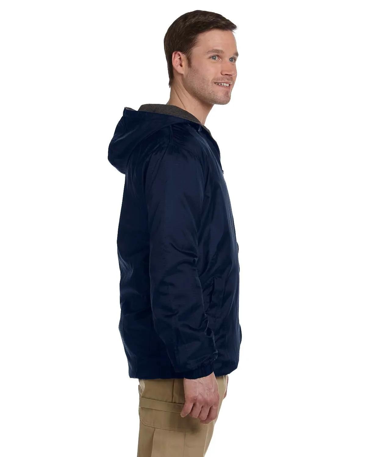 Men's Fleece-Lined Hooded Nylon Jacket 3 of 5