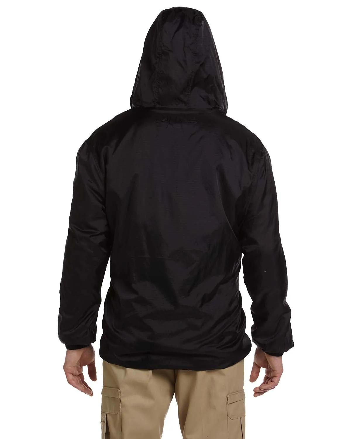 Men's Fleece-Lined Hooded Nylon Jacket 4 of 5