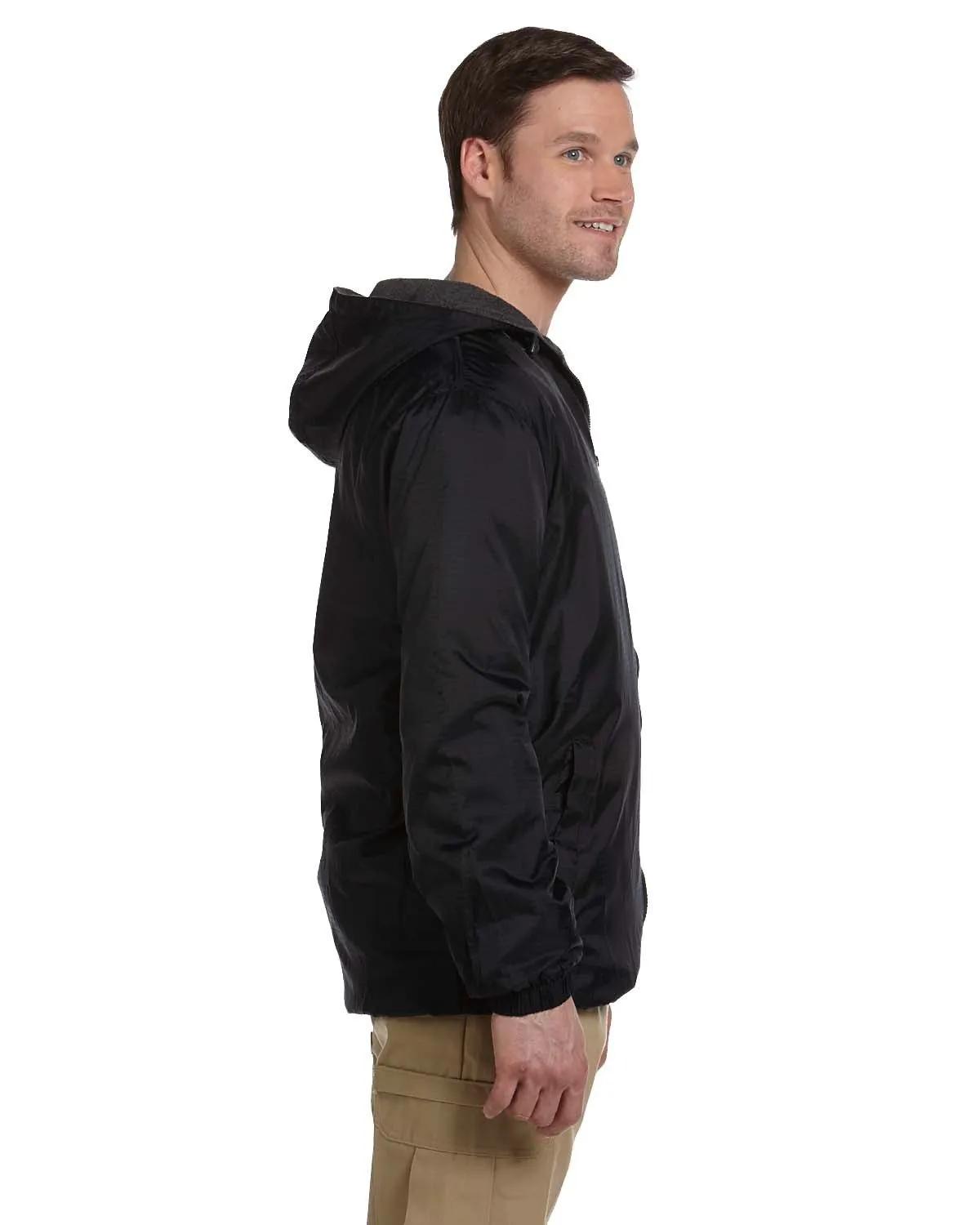 Men's Fleece-Lined Hooded Nylon Jacket 5 of 5