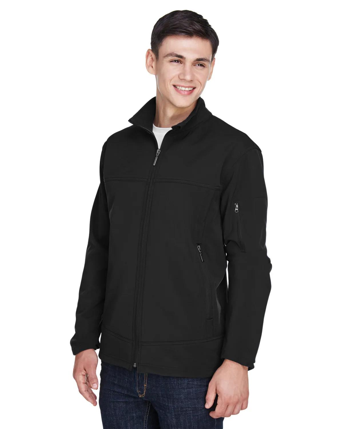 Men's Three-Layer Fleece Bonded Performance Soft Shell Jacket 2 of 11