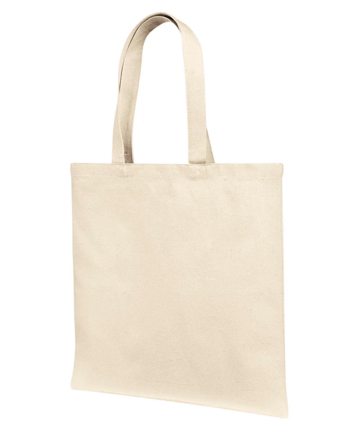 Cotton Canvas Tote Bag With Self Fabric Handles