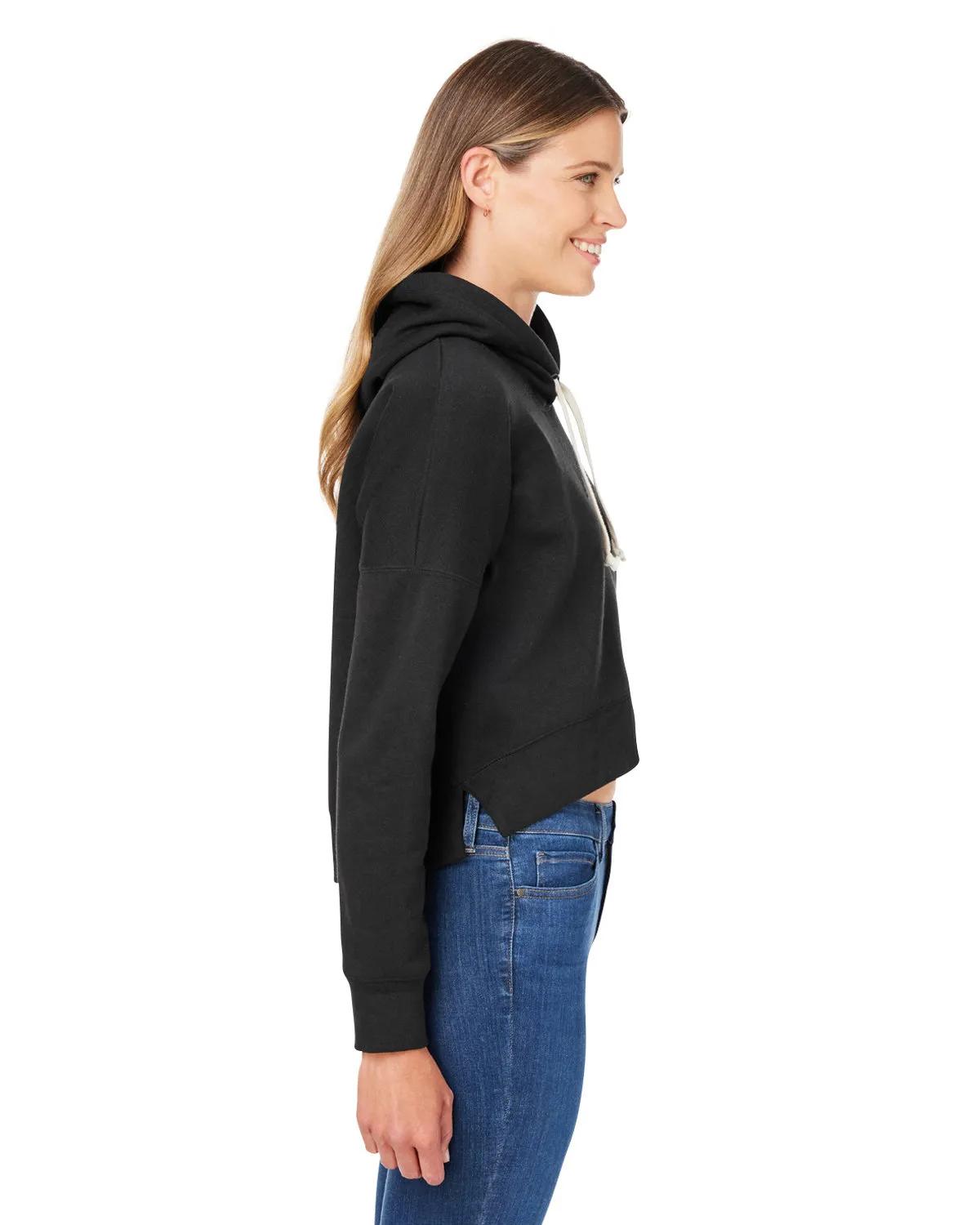 Ladies' Triblend Cropped Hooded Sweatshirt 8 of 21