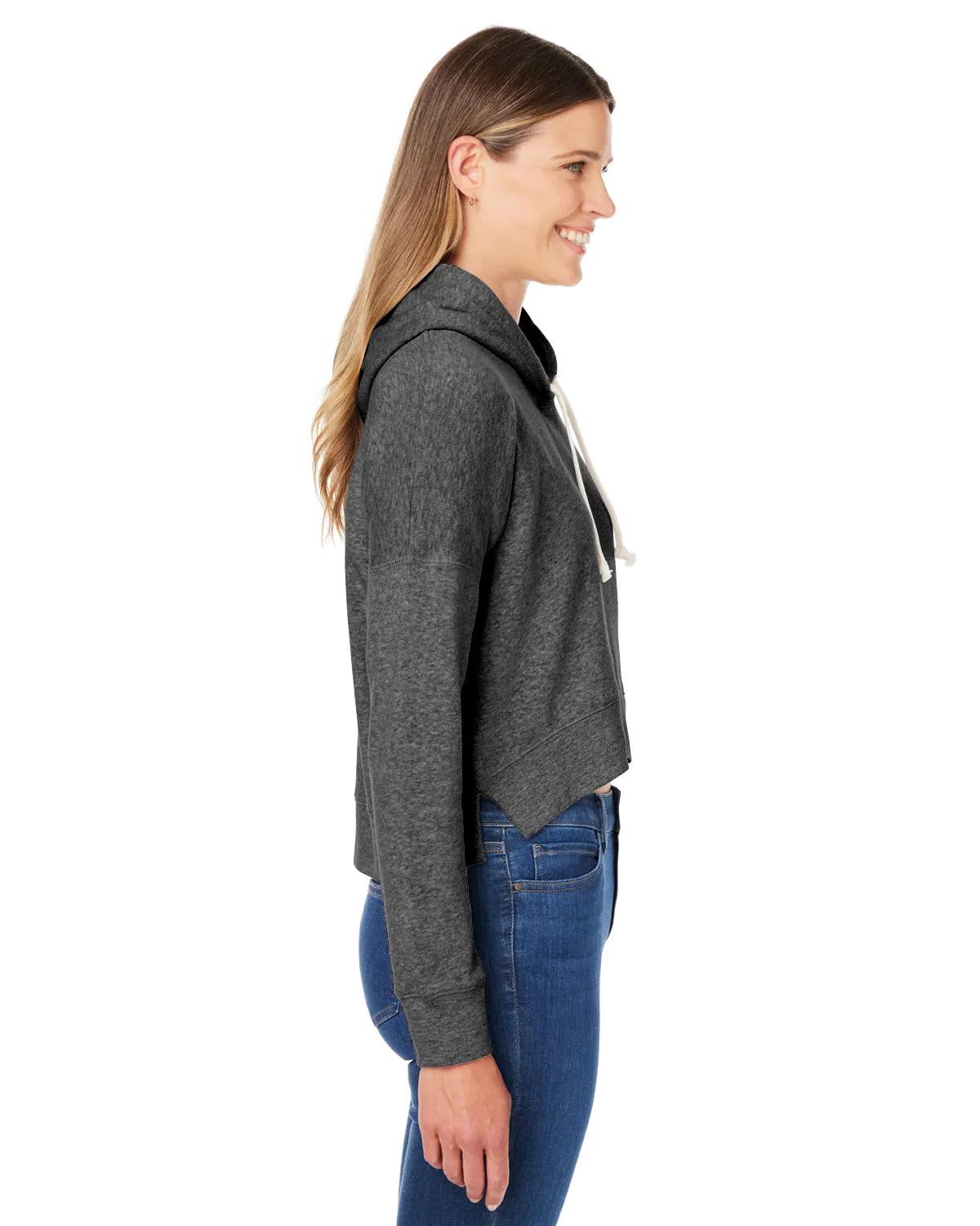 Ladies' Triblend Cropped Hooded Sweatshirt 8 of 21