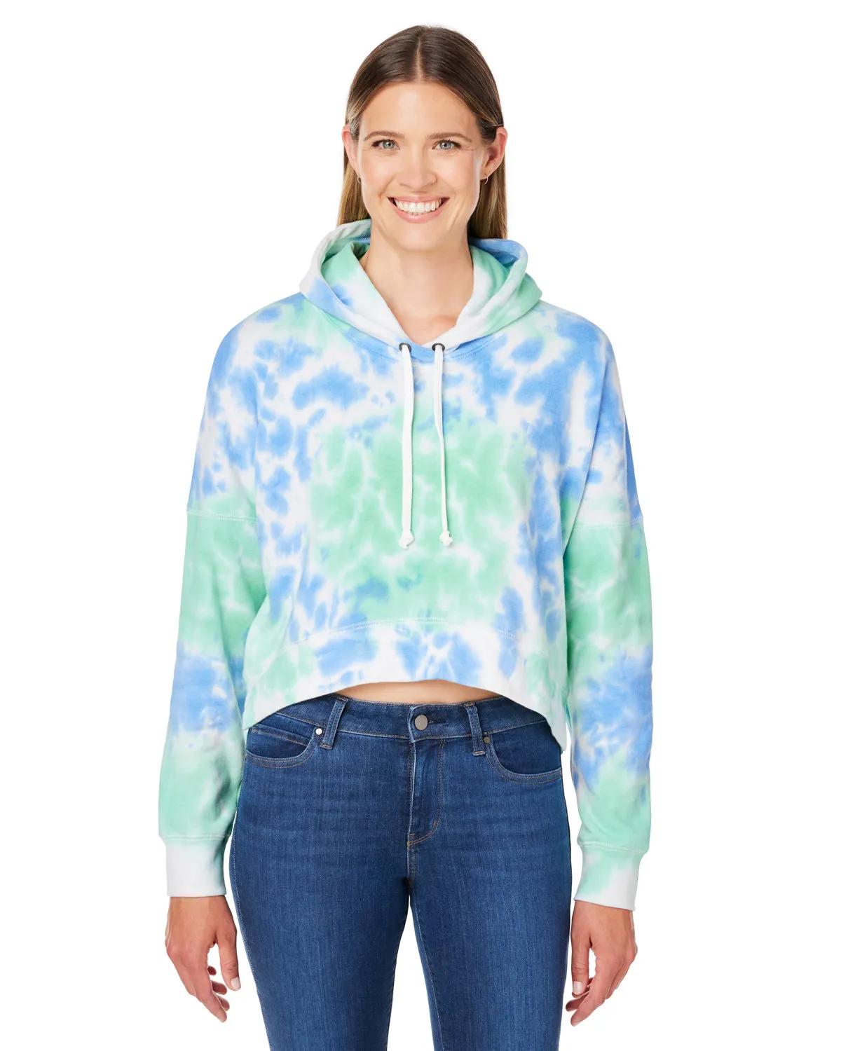 Ladies' Triblend Cropped Hooded Sweatshirt 6 of 21