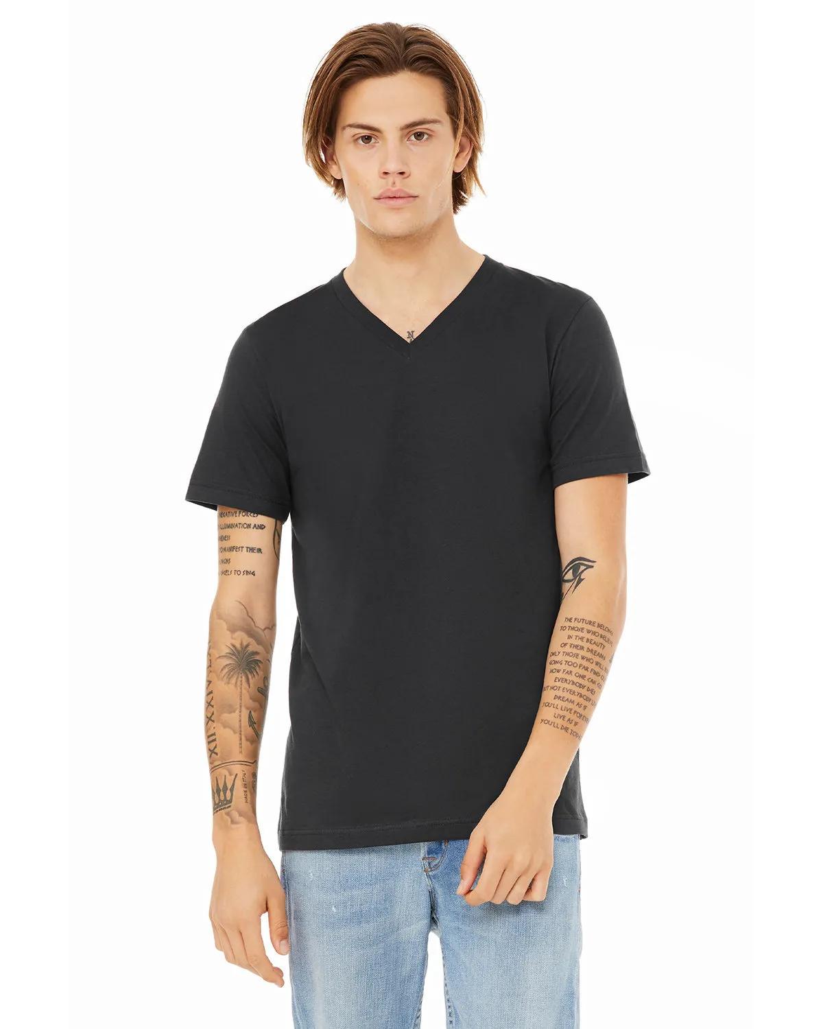 Unisex Jersey Short-Sleeve V-Neck T-Shirt 17 of 128
