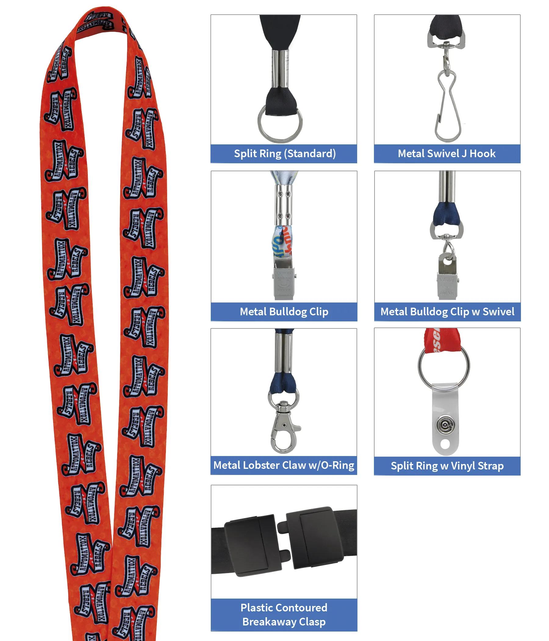1" RPET 'Fine Print' Lanyard 1 of 15