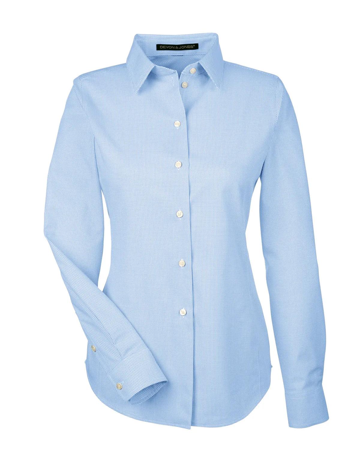 Ladies' Crown Collection® Royal Dobby Woven Shirt 14 of 15