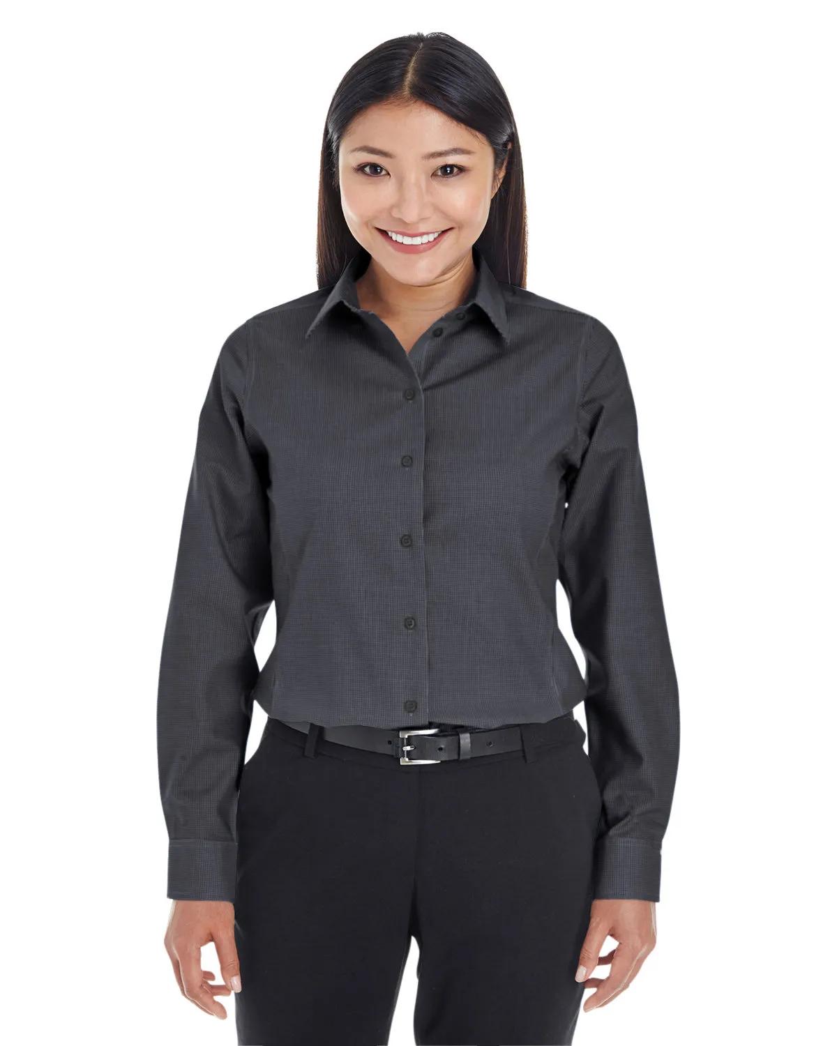 Ladies' Crown Collection® Royal Dobby Woven Shirt 2 of 15
