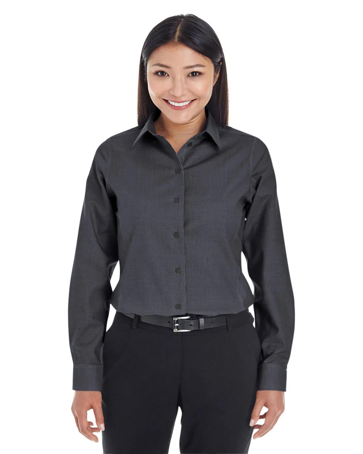 Ladies' Crown Collection® Royal Dobby Woven Shirt 1 of 15