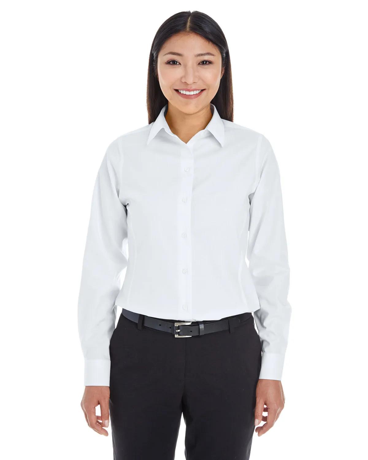 Ladies' Crown Collection® Royal Dobby Woven Shirt 1 of 15