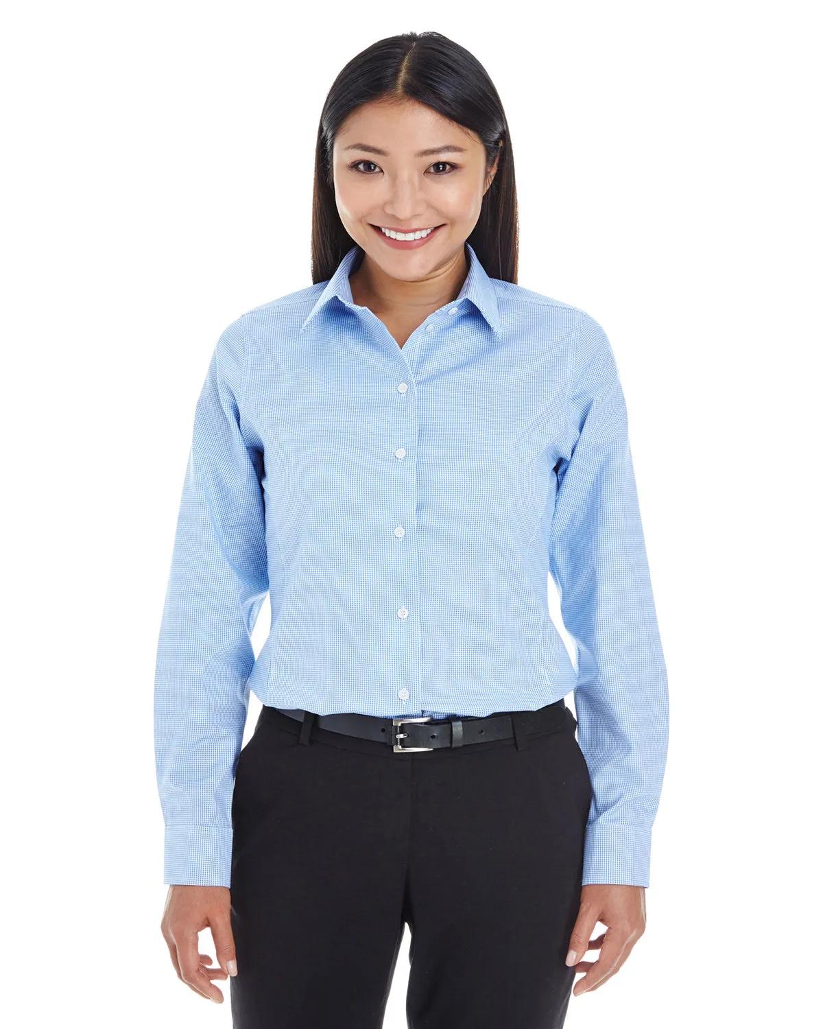 Ladies' Crown Collection® Royal Dobby Woven Shirt 3 of 15