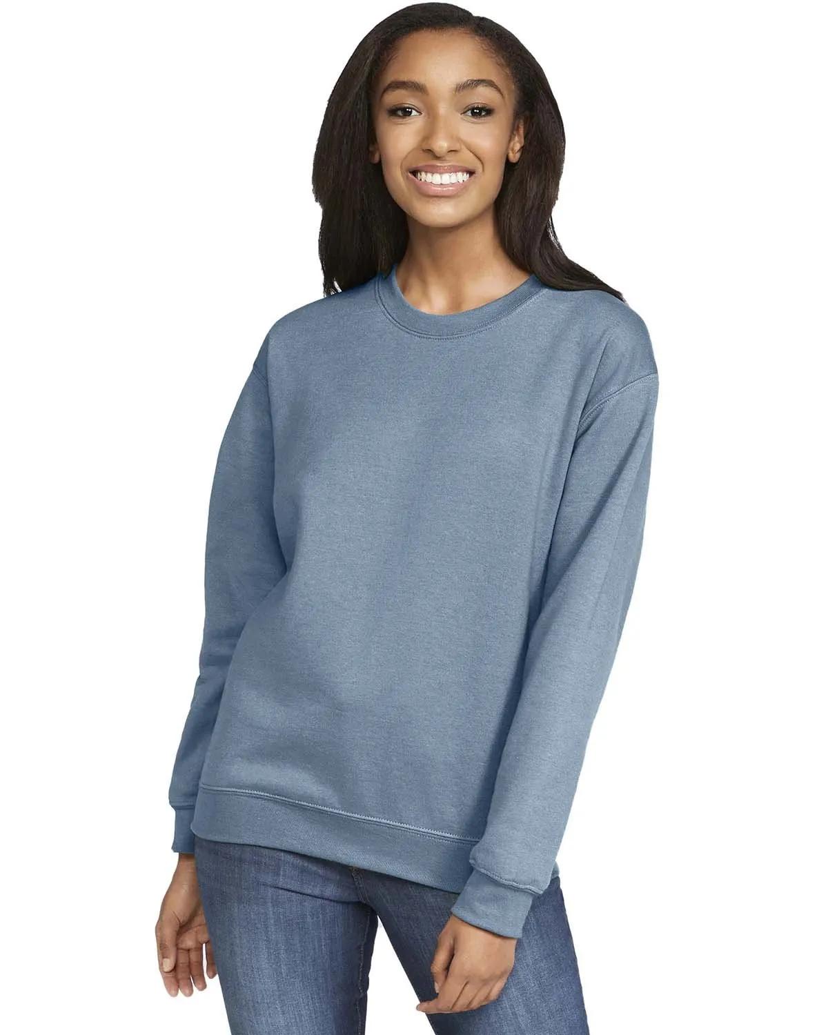 Adult Softstyle® Fleece Crew Sweatshirt 4 of 47