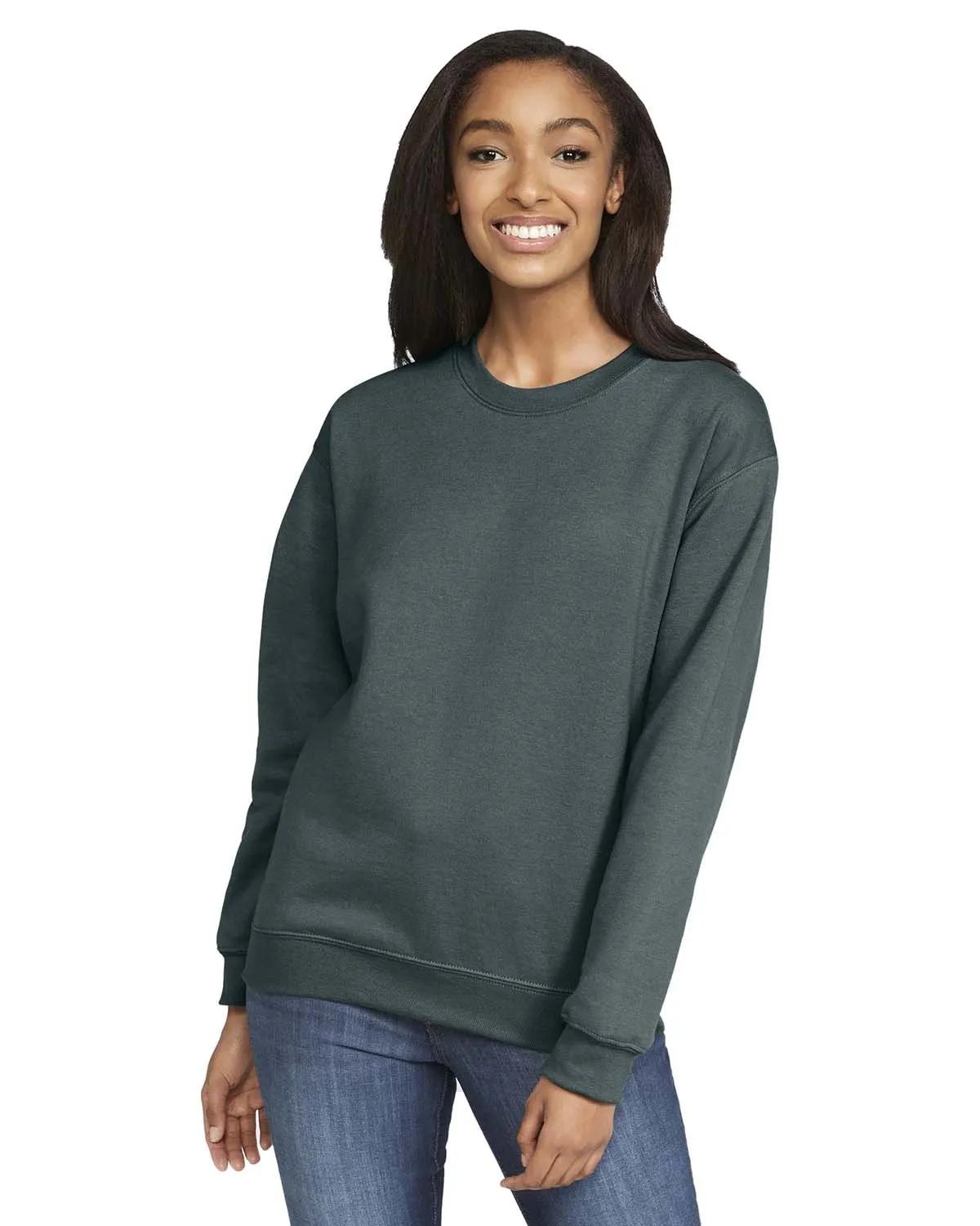 Adult Softstyle® Fleece Crew Sweatshirt 15 of 47