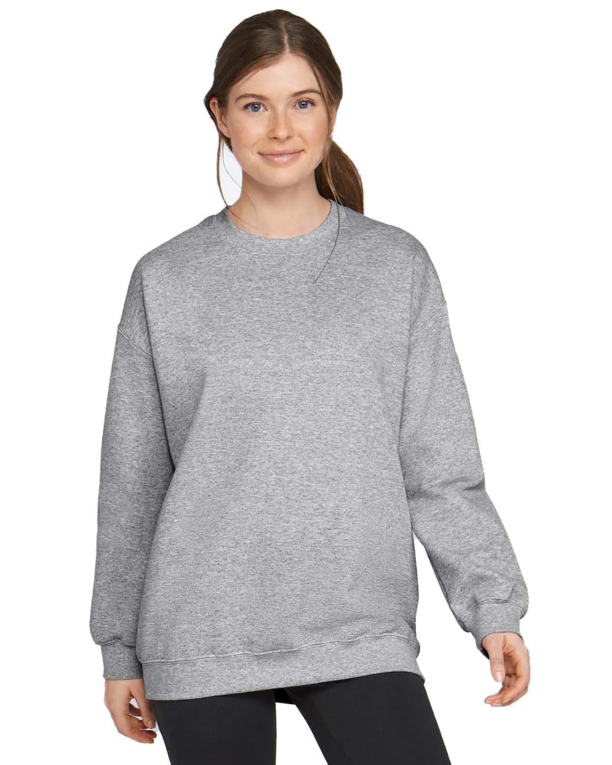 Adult Softstyle® Fleece Crew Sweatshirt 2 of 47